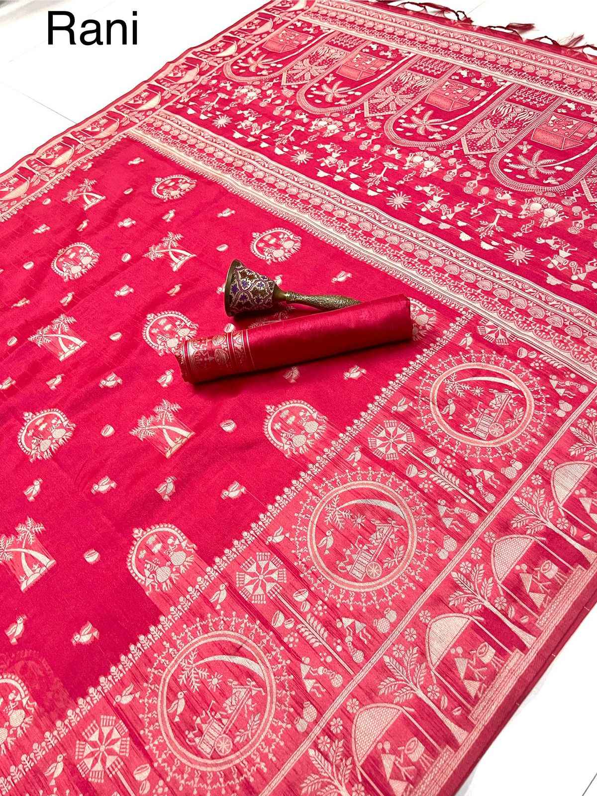 PURE SOFT SILK KALAMKARI WEAVING SAREE AT WHOLESALE PRICE