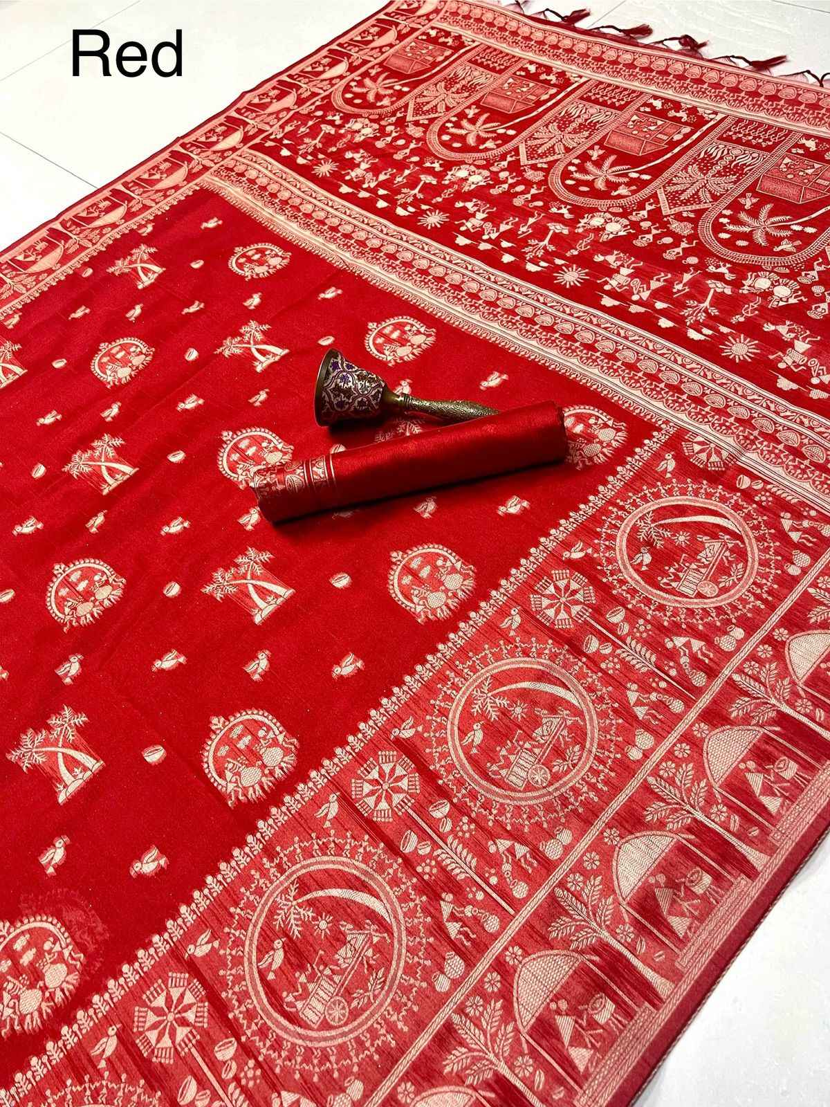 PURE SOFT SILK KALAMKARI WEAVING SAREE AT WHOLESALE PRICE