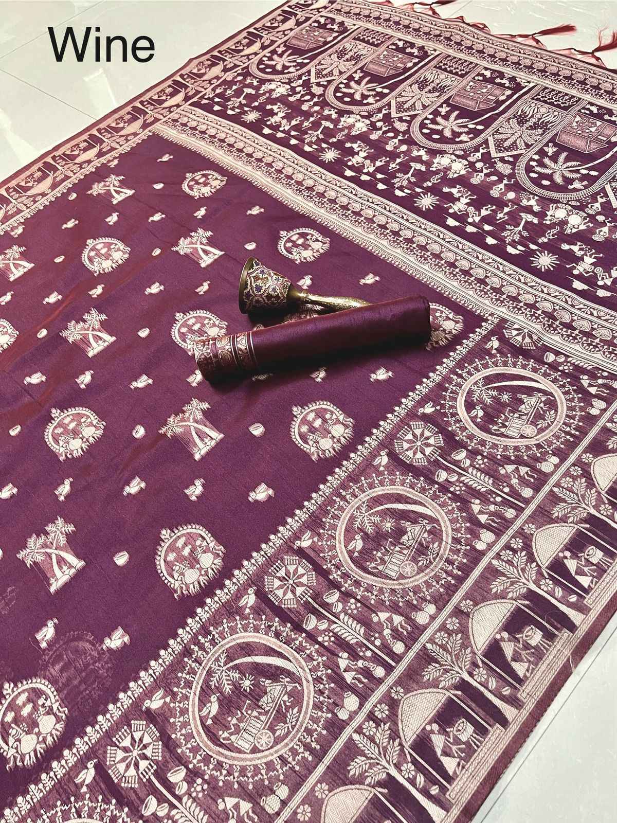 PURE SOFT SILK KALAMKARI WEAVING SAREE AT WHOLESALE PRICE