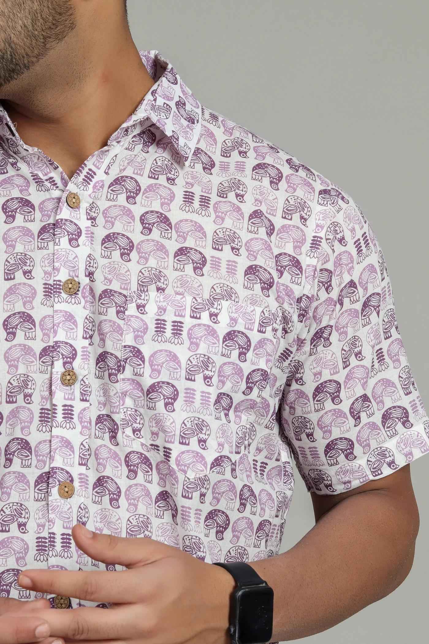 SHIVKRUPA ENTERPRISE LAUNCHING MENS EXCLUSIVE COTTON PRINTED HLAF SLEEVE SHIRT WHOLESALE RATE