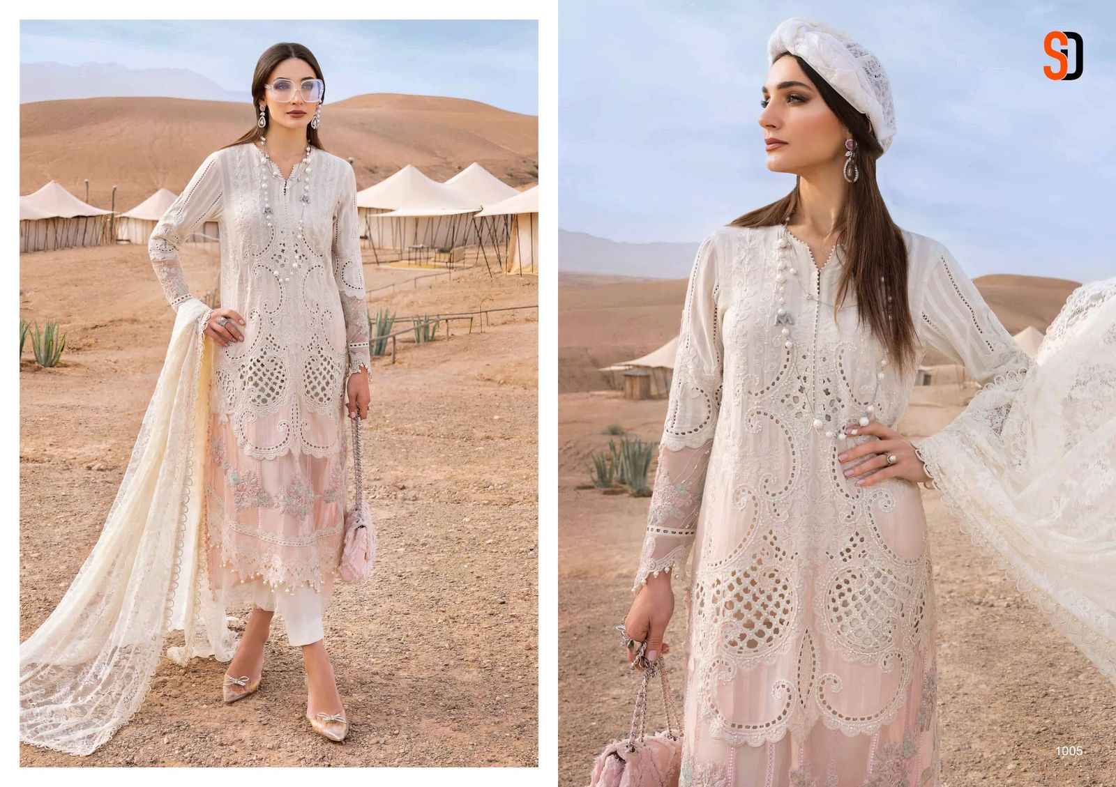SHRADDHA DESIGNER MARIA B LAWN PURE COTTON PAKISTANI SUIT WHOLESALE 