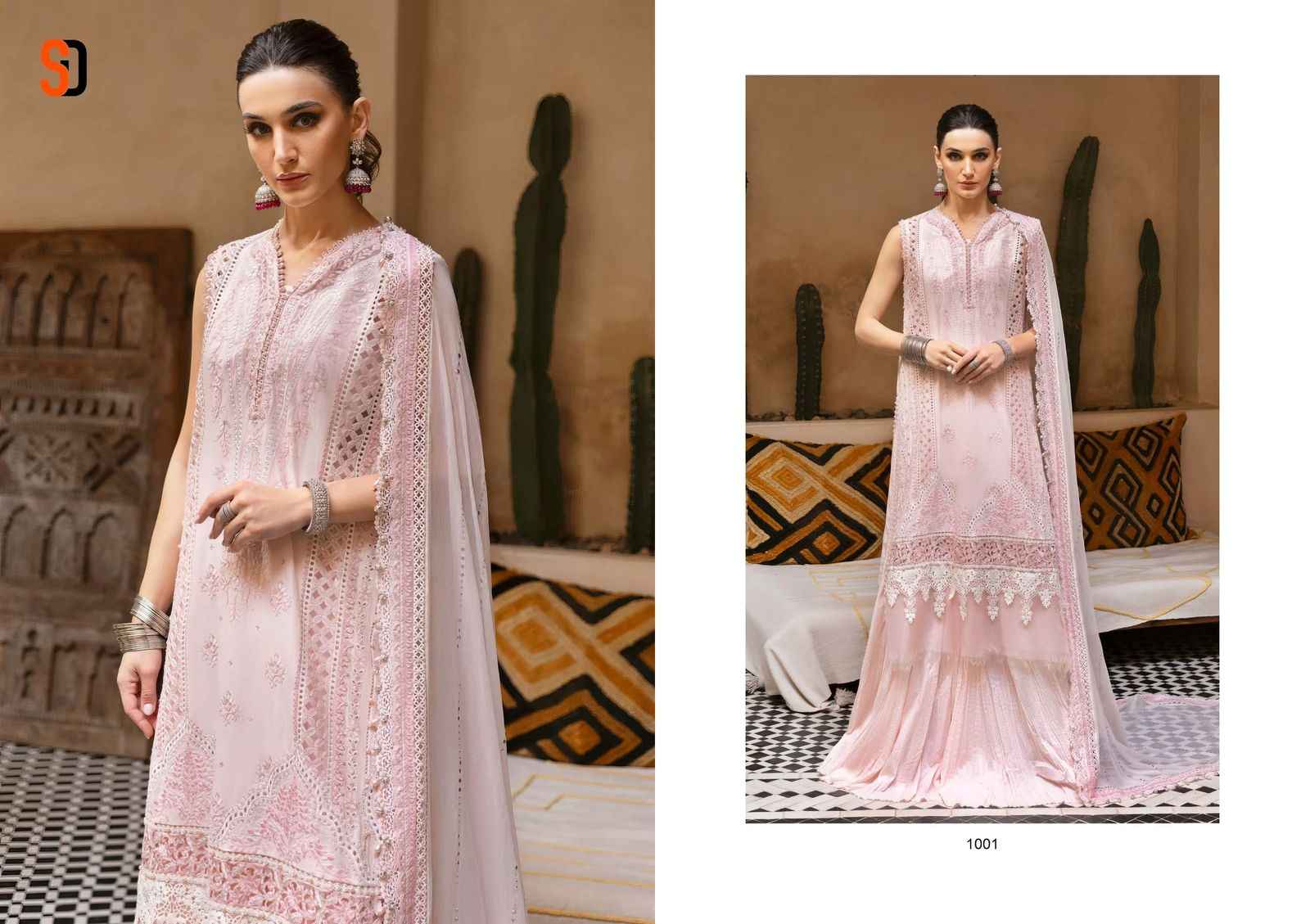 SHRADDHA DESIGNER MARIA B LAWN PURE COTTON PAKISTANI SUIT WHOLESALE 