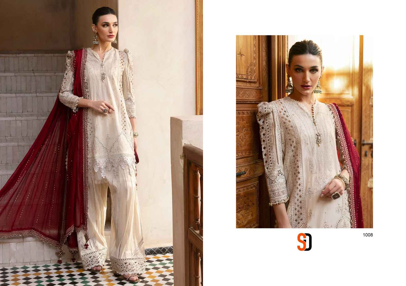 SHRADDHA DESIGNER MARIA B LAWN PURE COTTON PAKISTANI SUIT WHOLESALE 
