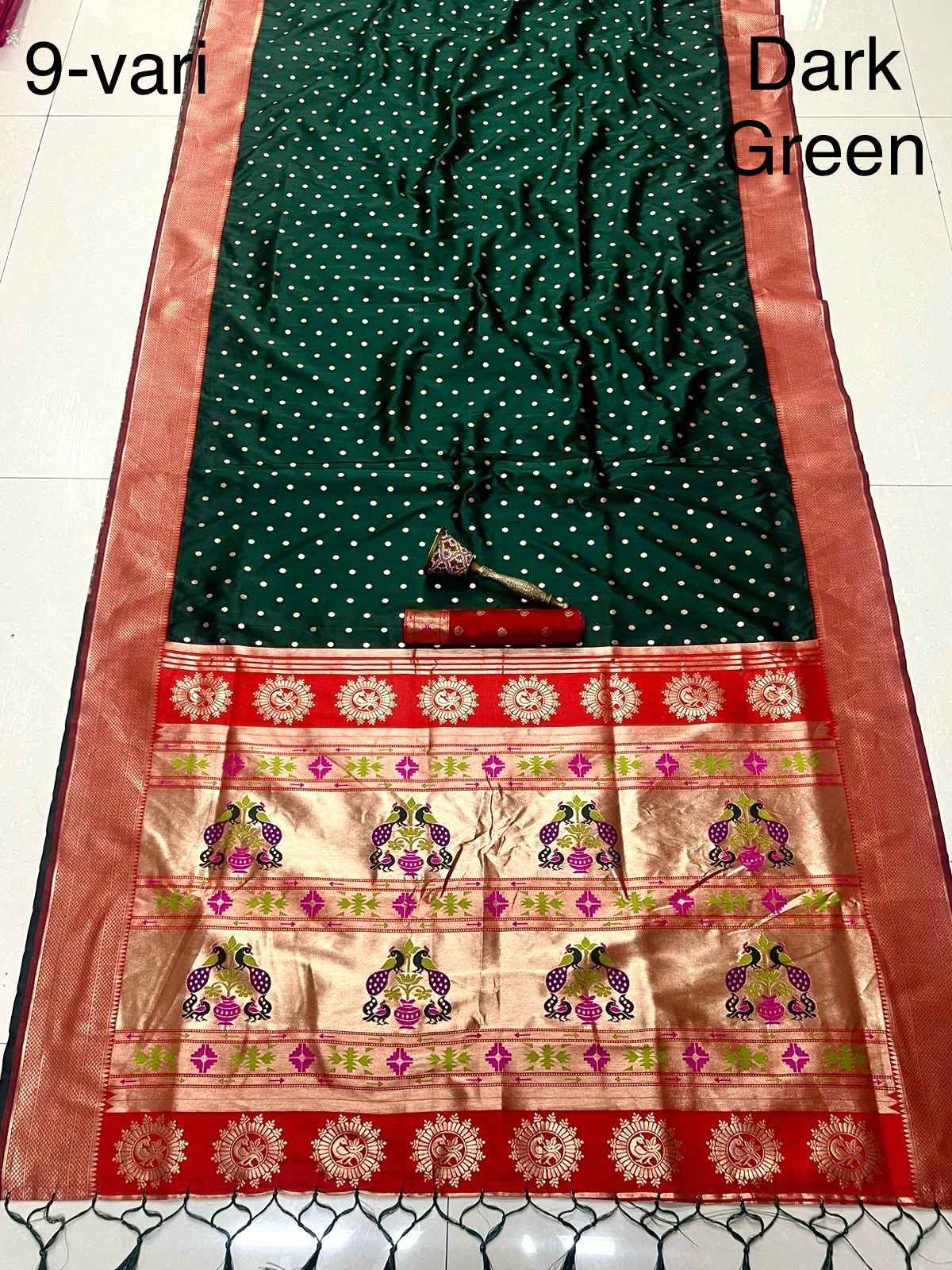 9 YARD PURE SOFT KANCHIVRAM PETHANI SILK PURE ZARI DESIGN SAREE AT WHOLESALE PRICE