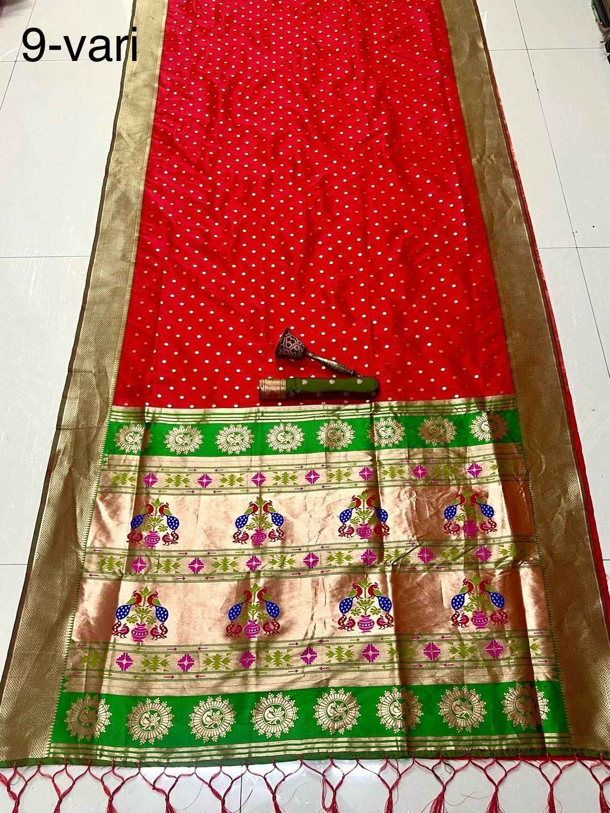 9 YARD PURE SOFT KANCHIVRAM PETHANI SILK PURE ZARI DESIGN SAREE AT WHOLESALE PRICE