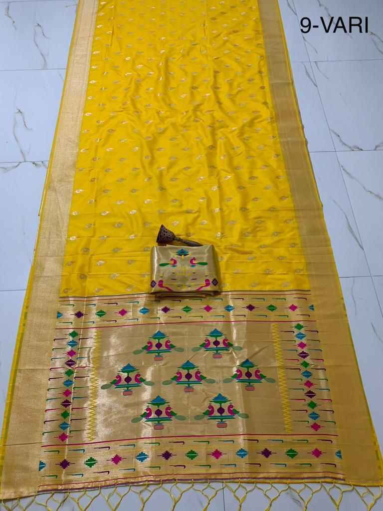 9 YARD PURE SOFT KANCHIVRAM PETHANI SILK PURE ZARI SAREE AT WHOLESALE PRICE