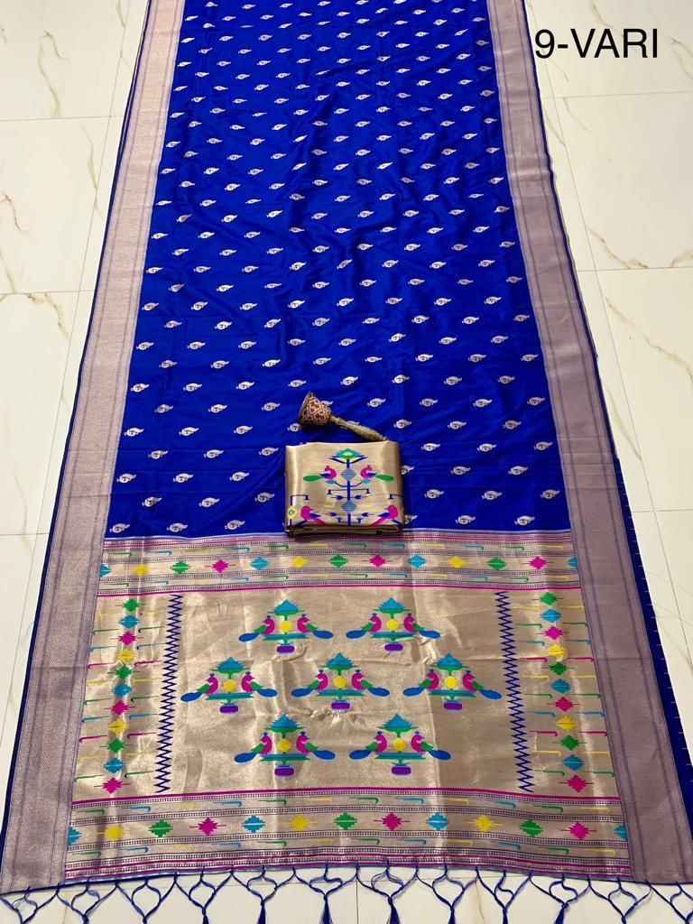 9 YARD PURE SOFT KANCHIVRAM PETHANI SILK PURE ZARI SAREE AT WHOLESALE PRICE