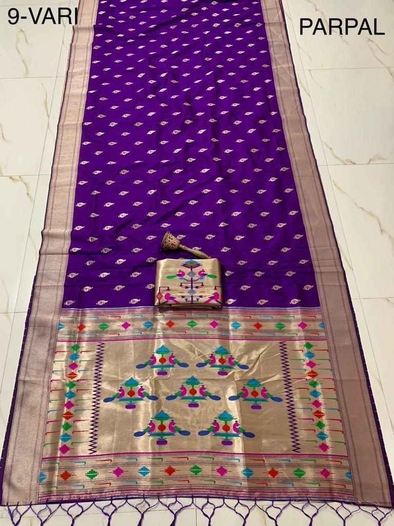 9 YARD PURE SOFT KANCHIVRAM PETHANI SILK PURE ZARI SAREE AT WHOLESALE PRICE