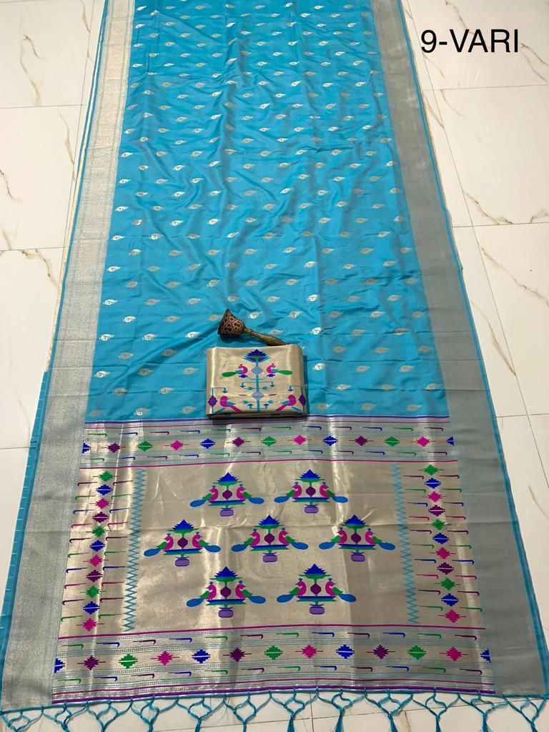 9 YARD PURE SOFT KANCHIVRAM PETHANI SILK PURE ZARI SAREE AT WHOLESALE PRICE