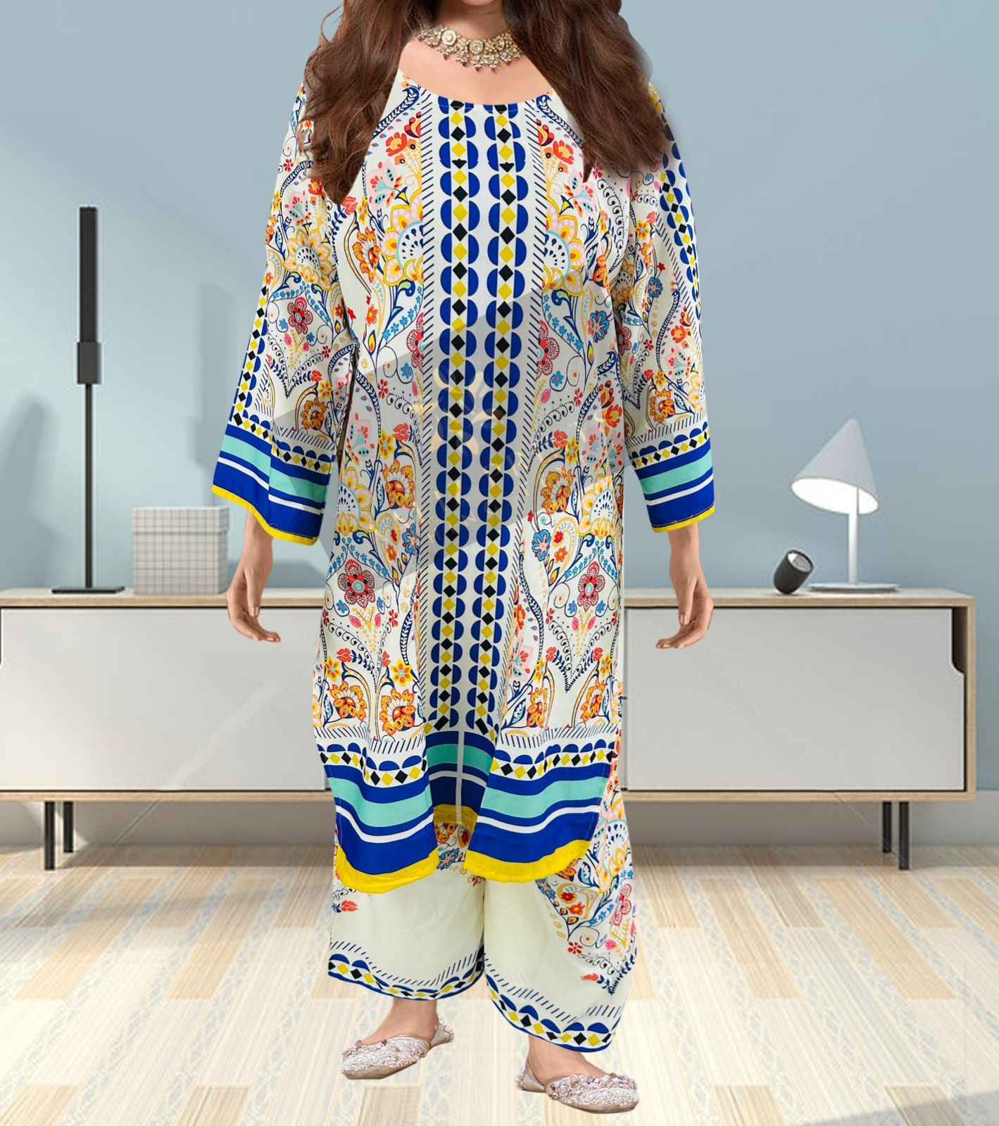 AALIZ CORD SET VOL 3 LAWN READYMADE TOP AND PLAZO AT WHOLESALE PRICE
