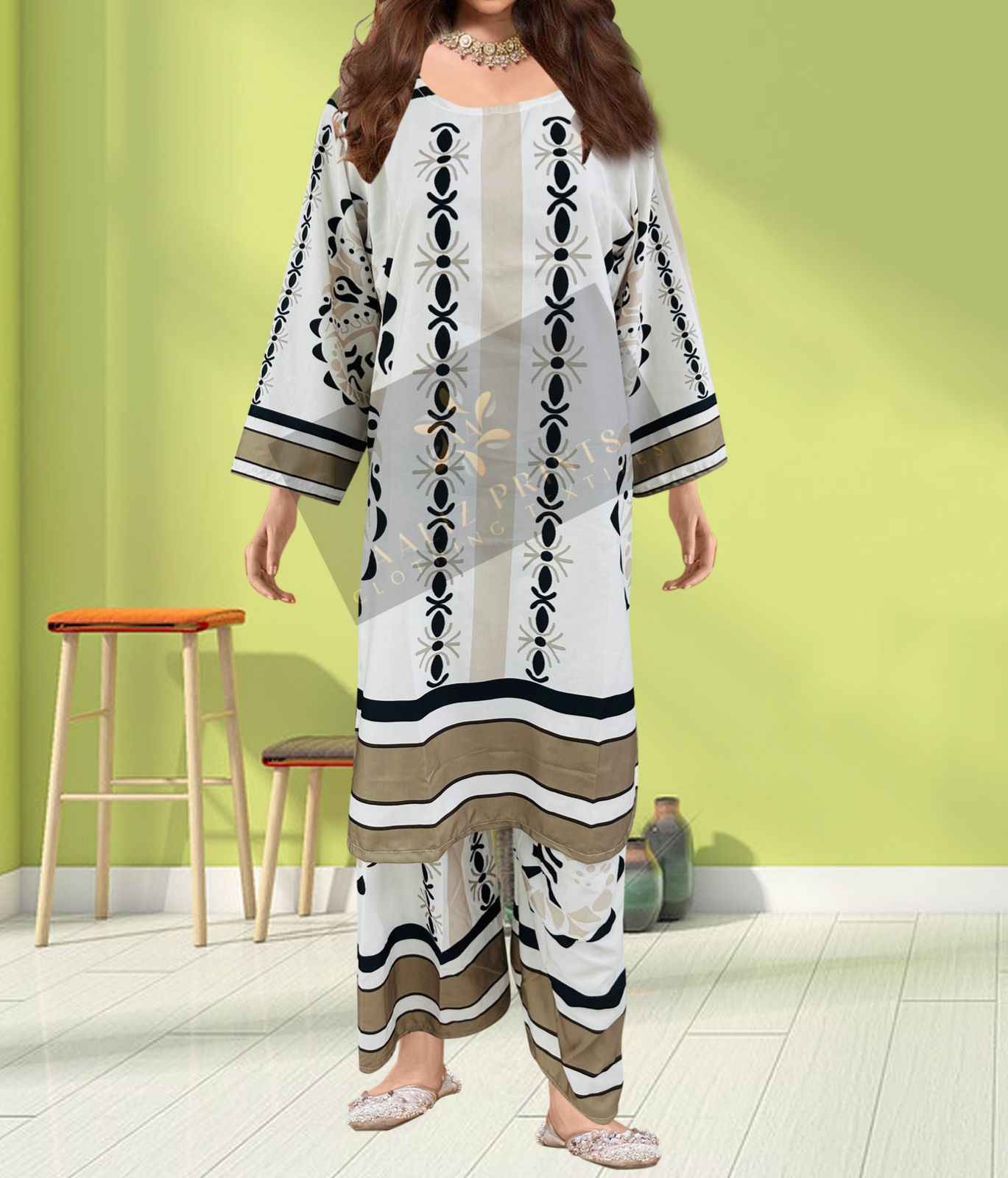 AALIZ CORD SET VOL 3 LAWN READYMADE TOP AND PLAZO AT WHOLESALE PRICE