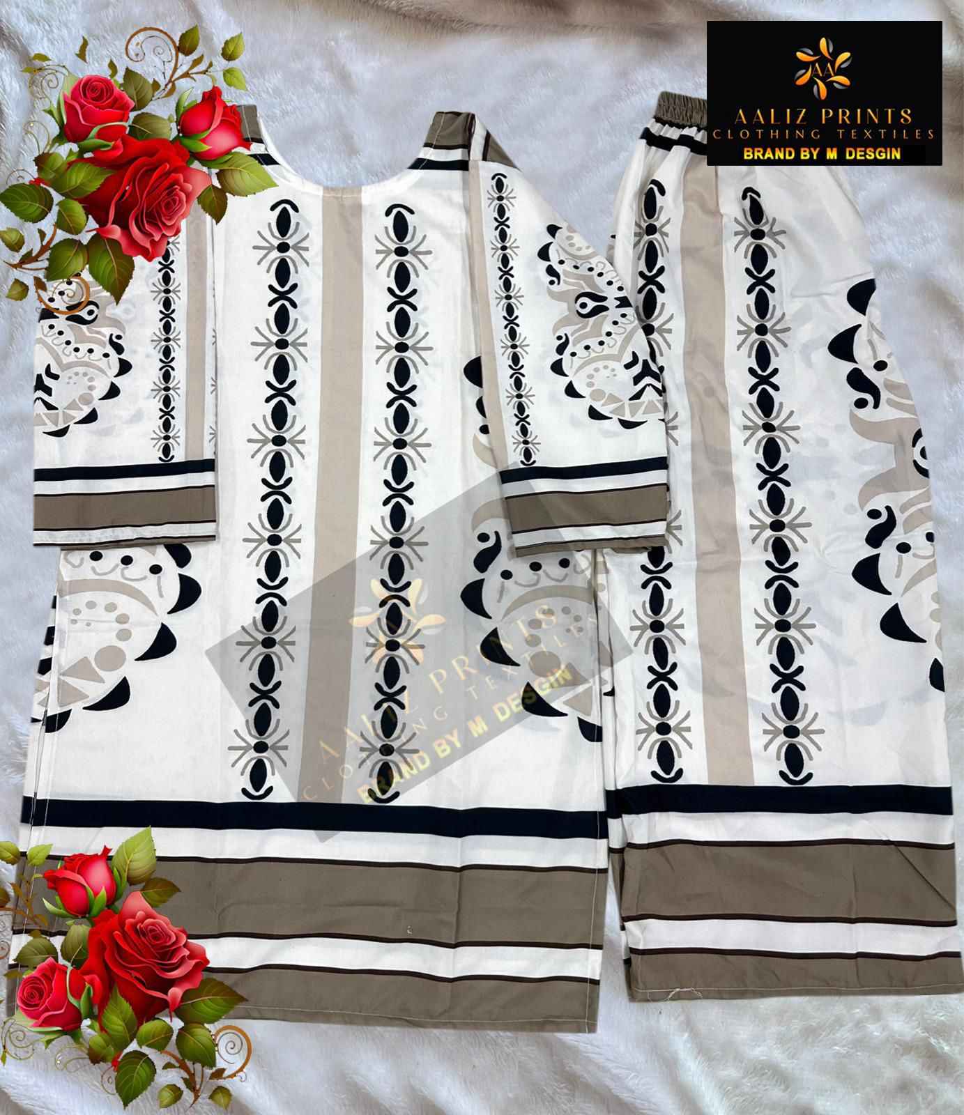 AALIZ CORD SET VOL 3 LAWN READYMADE TOP AND PLAZO AT WHOLESALE PRICE