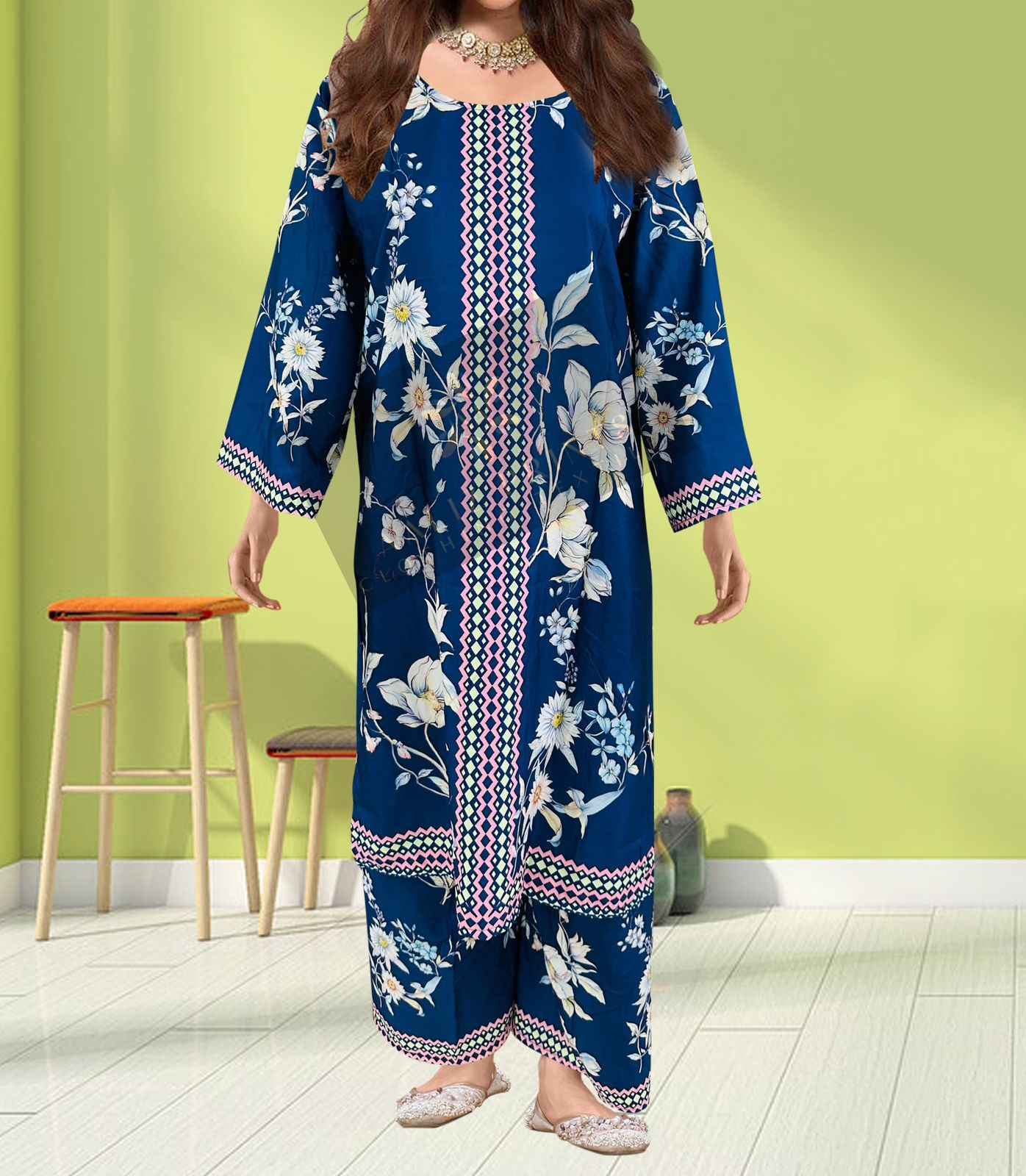 AALIZ CORD SET VOL 3 LAWN READYMADE TOP AND PLAZO AT WHOLESALE PRICE