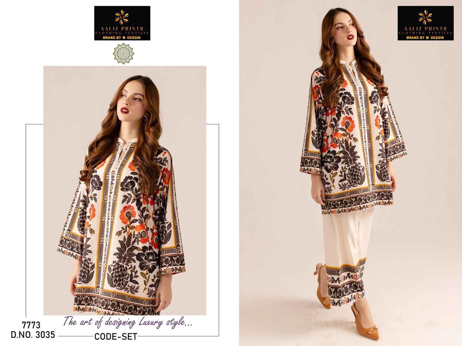 AALIZ PRINTS LAWN FABRIC TOP AND PLAZO CORD SET AT WHOLESALE PRICE