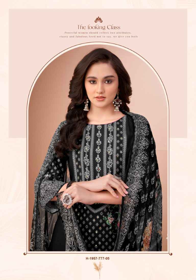 ALOK BLACK MIRROR PURE VISCOSE MASLIN PAKISTANI PRINTED DRESS MATERIAL AT WHOLESALE PRICE