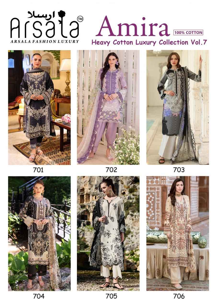 ARSALA AMIRA VOL 7 HEAVY COTTON LUXURY COLLECTION AT WHOLESALE PRICE