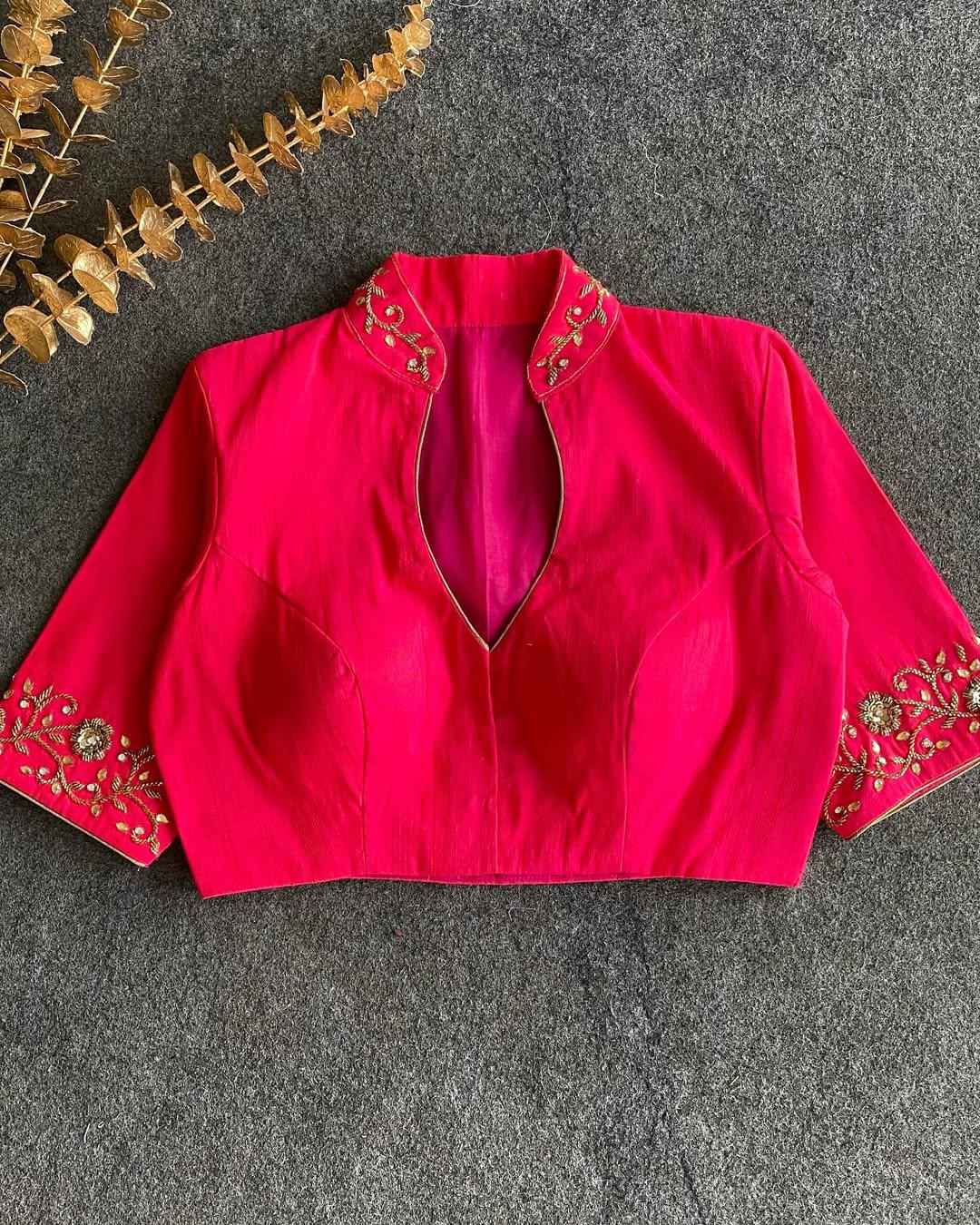 BADAL SILK HAND WORK DESIGNER BLOUSE AT WHOLESALE PRICE