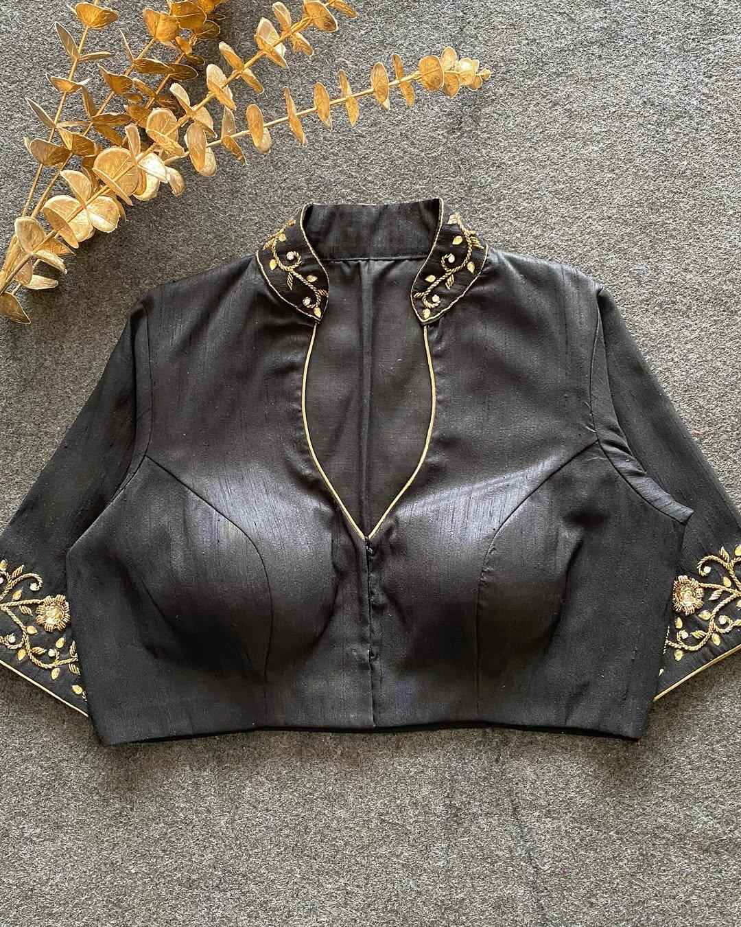 BADAL SILK HAND WORK DESIGNER BLOUSE AT WHOLESALE PRICE