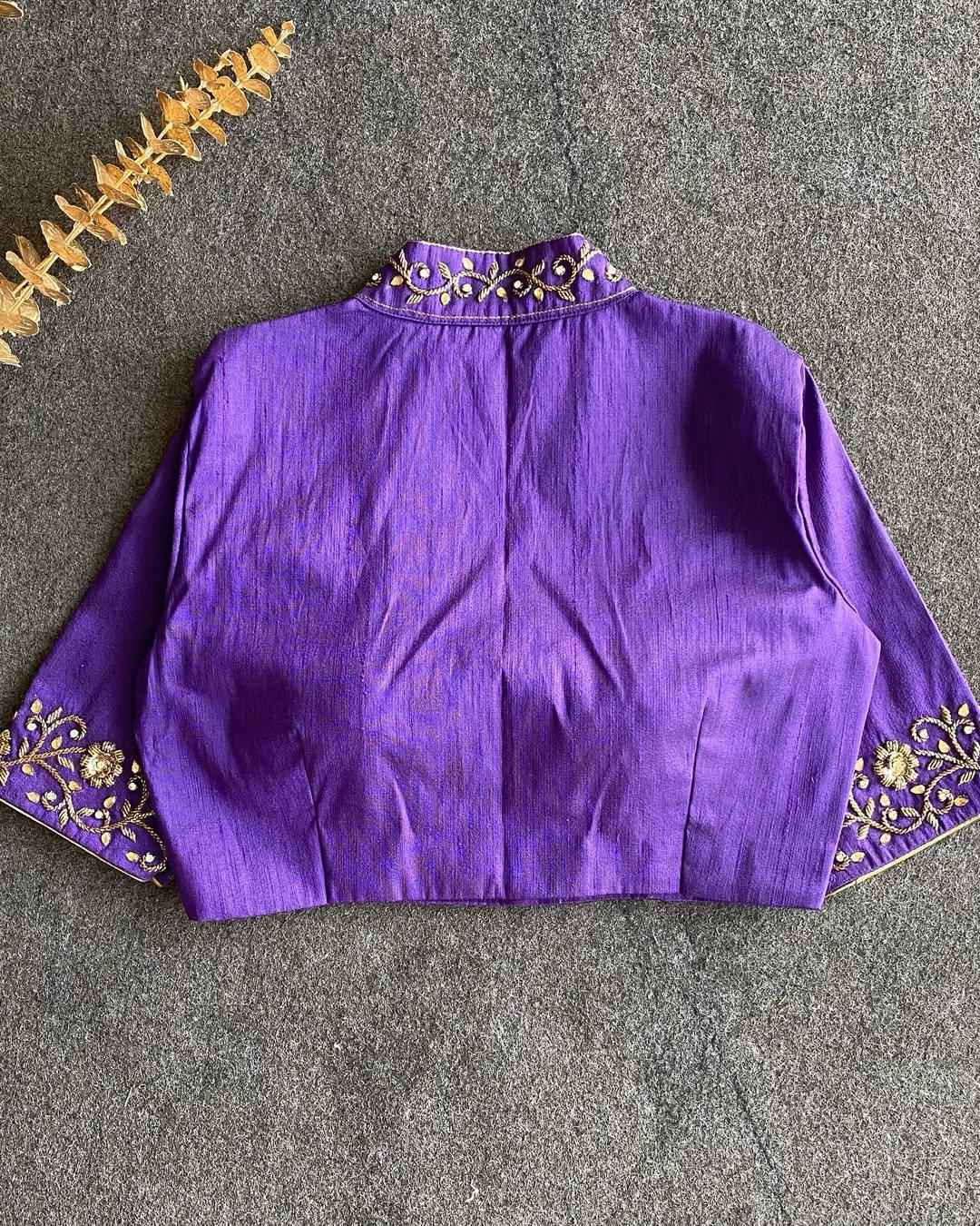 BADAL SILK HAND WORK DESIGNER BLOUSE AT WHOLESALE PRICE