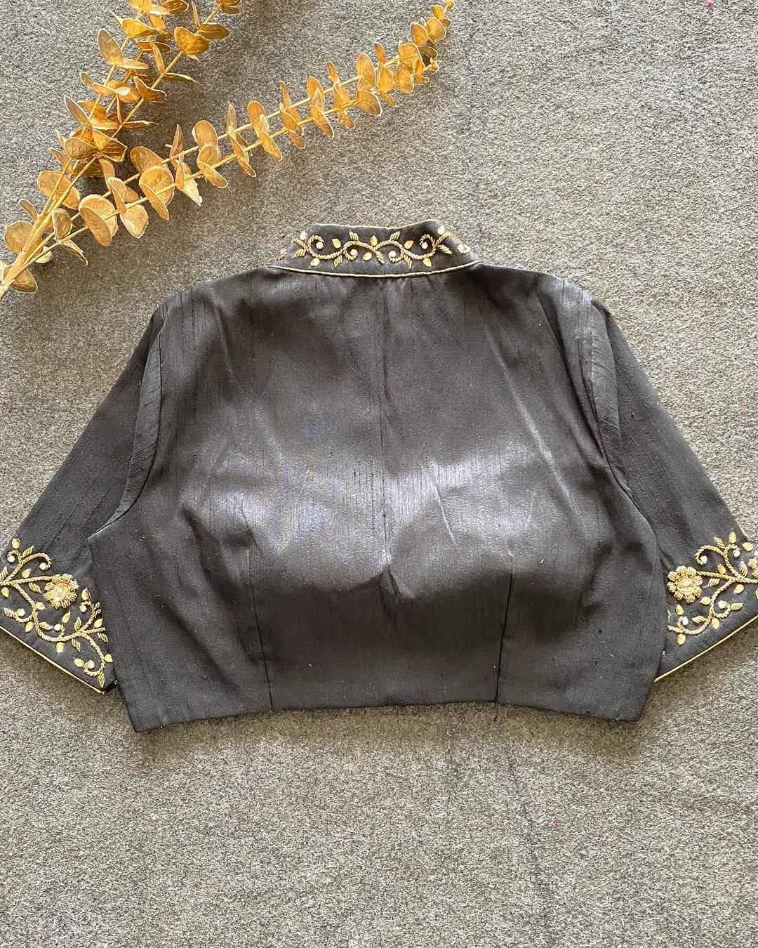 BADAL SILK HAND WORK DESIGNER BLOUSE AT WHOLESALE PRICE