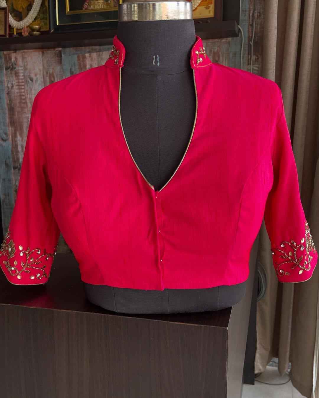 BADAL SILK HAND WORK DESIGNER BLOUSE AT WHOLESALE PRICE