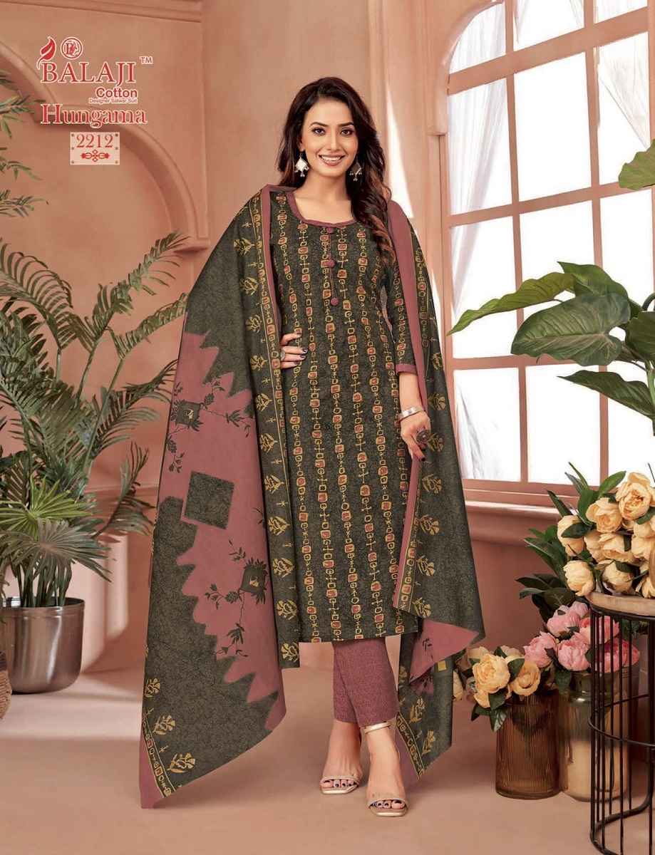 BALAJI HUNGAMA VOL-22 COTTON PRINTED DRESS MATERIAL AT WHOLESALE PRICE