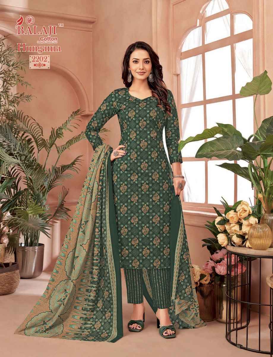 BALAJI HUNGAMA VOL-22 COTTON PRINTED DRESS MATERIAL AT WHOLESALE PRICE