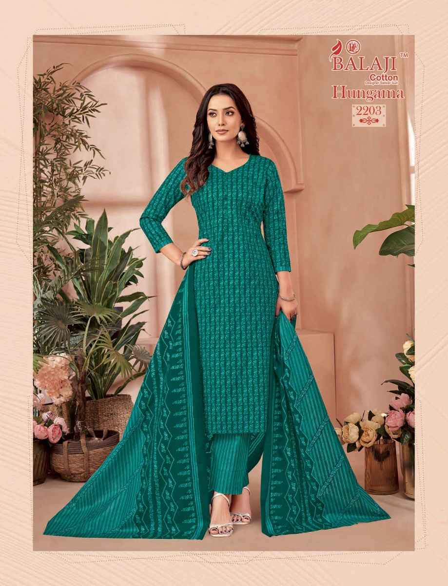 BALAJI HUNGAMA VOL-22 COTTON PRINTED DRESS MATERIAL AT WHOLESALE PRICE