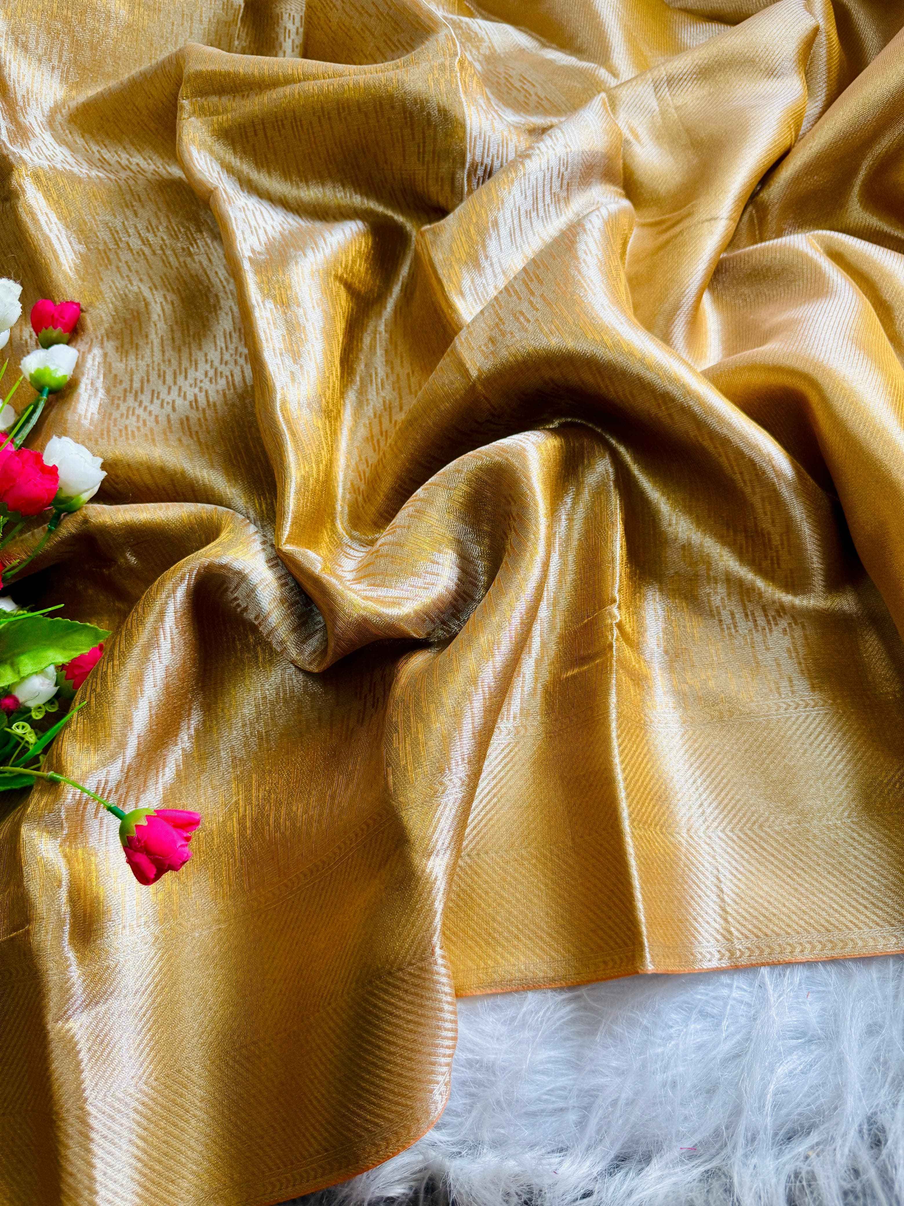 BANARASI HANDLOOM TISSUE SILK SAREE AT WHOLESALE PRICE
