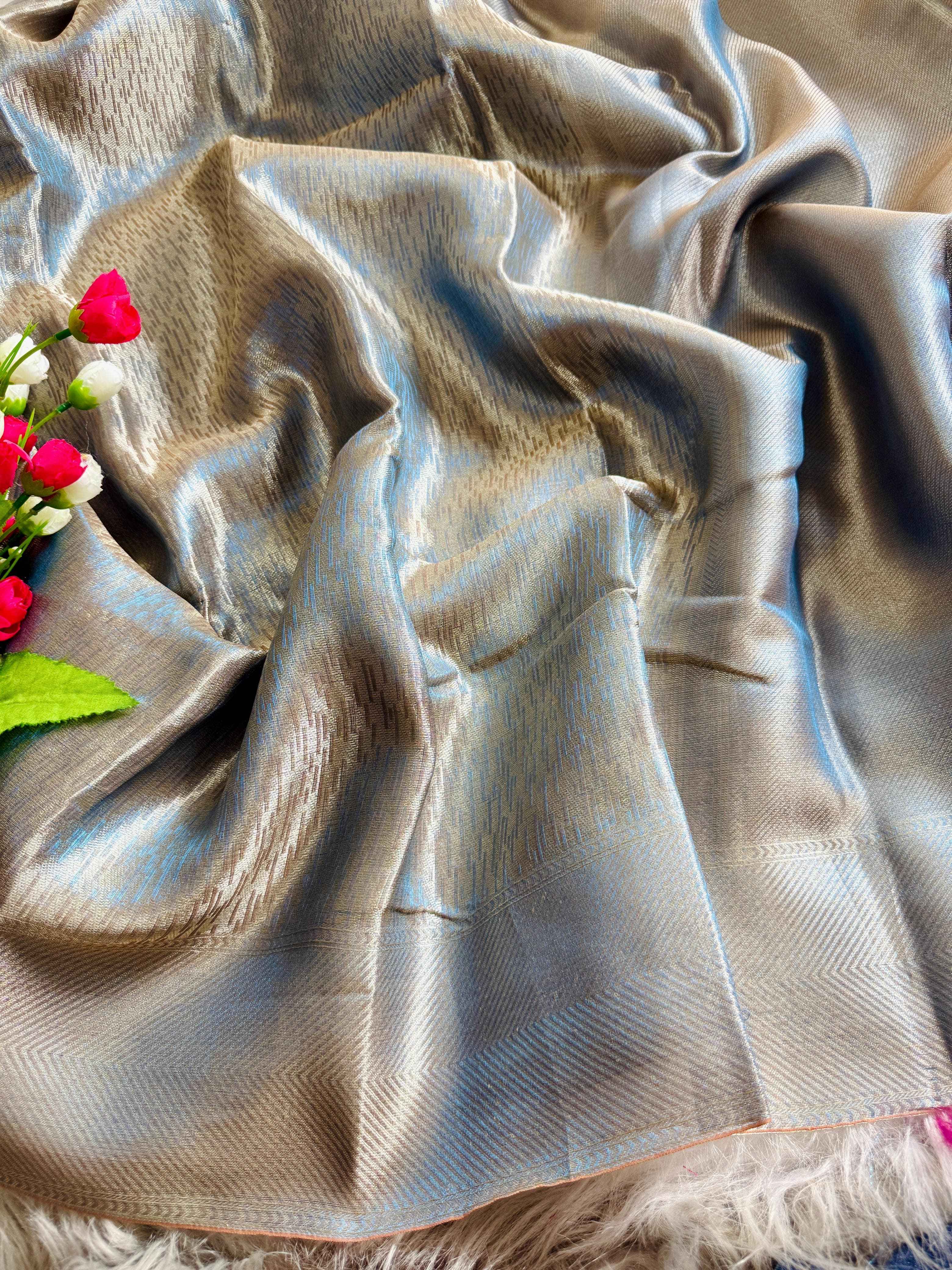 BANARASI HANDLOOM TISSUE SILK SAREE AT WHOLESALE PRICE