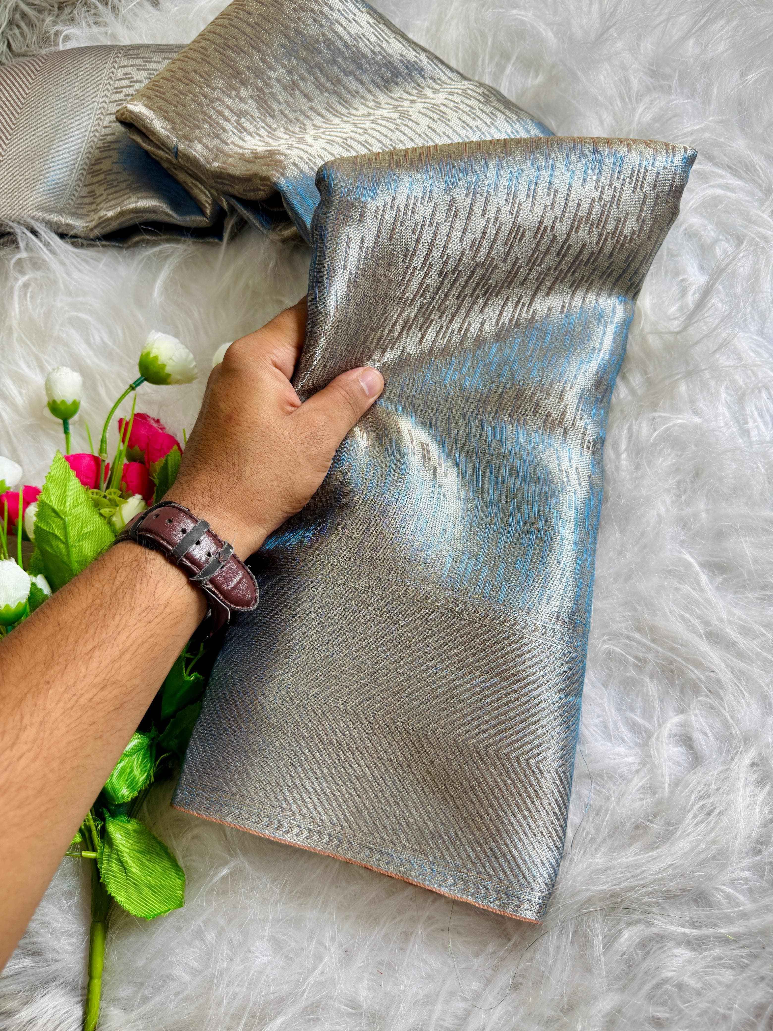 BANARASI HANDLOOM TISSUE SILK SAREE AT WHOLESALE PRICE