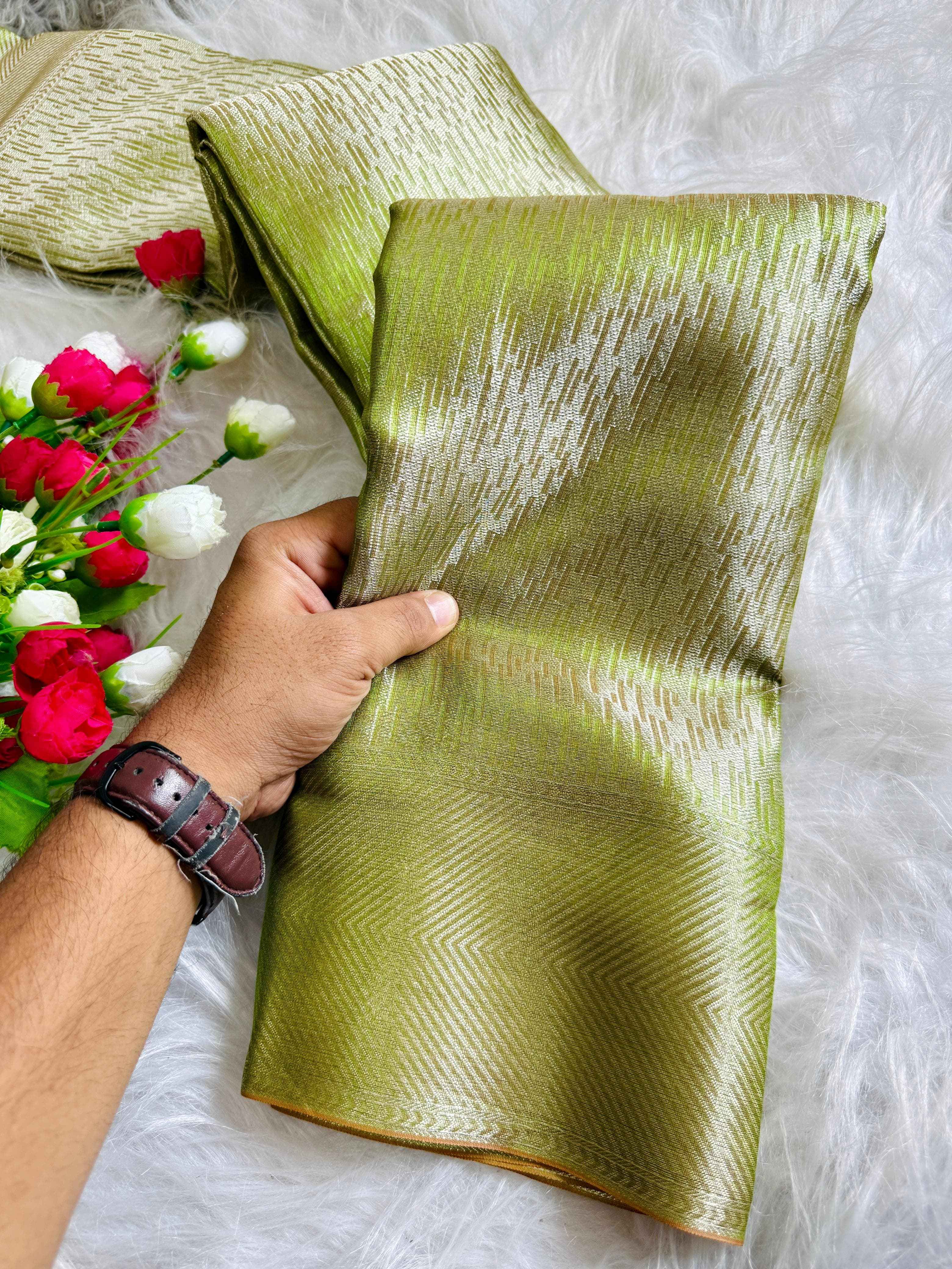 BANARASI HANDLOOM TISSUE SILK SAREE AT WHOLESALE PRICE