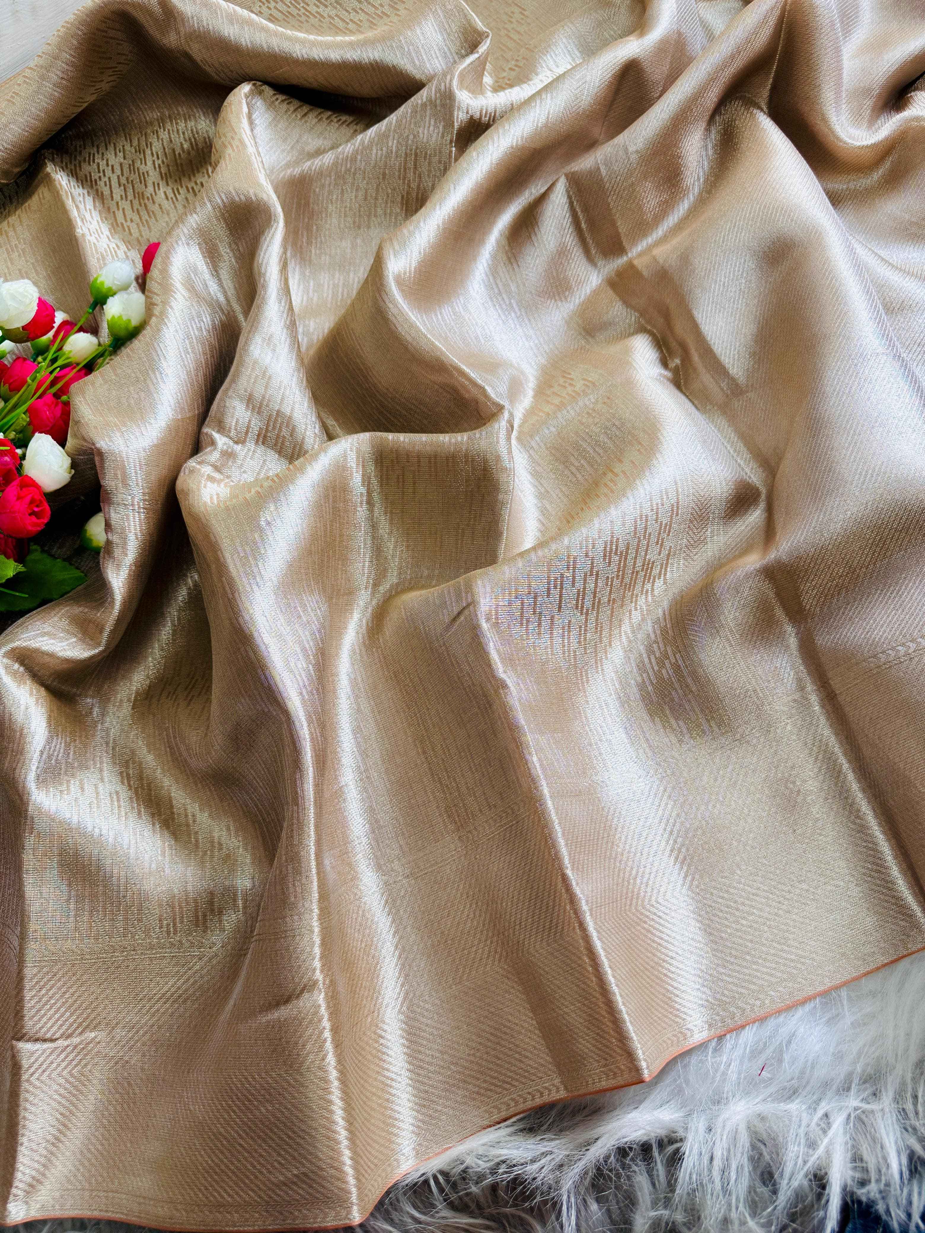 BANARASI HANDLOOM TISSUE SILK SAREE AT WHOLESALE PRICE