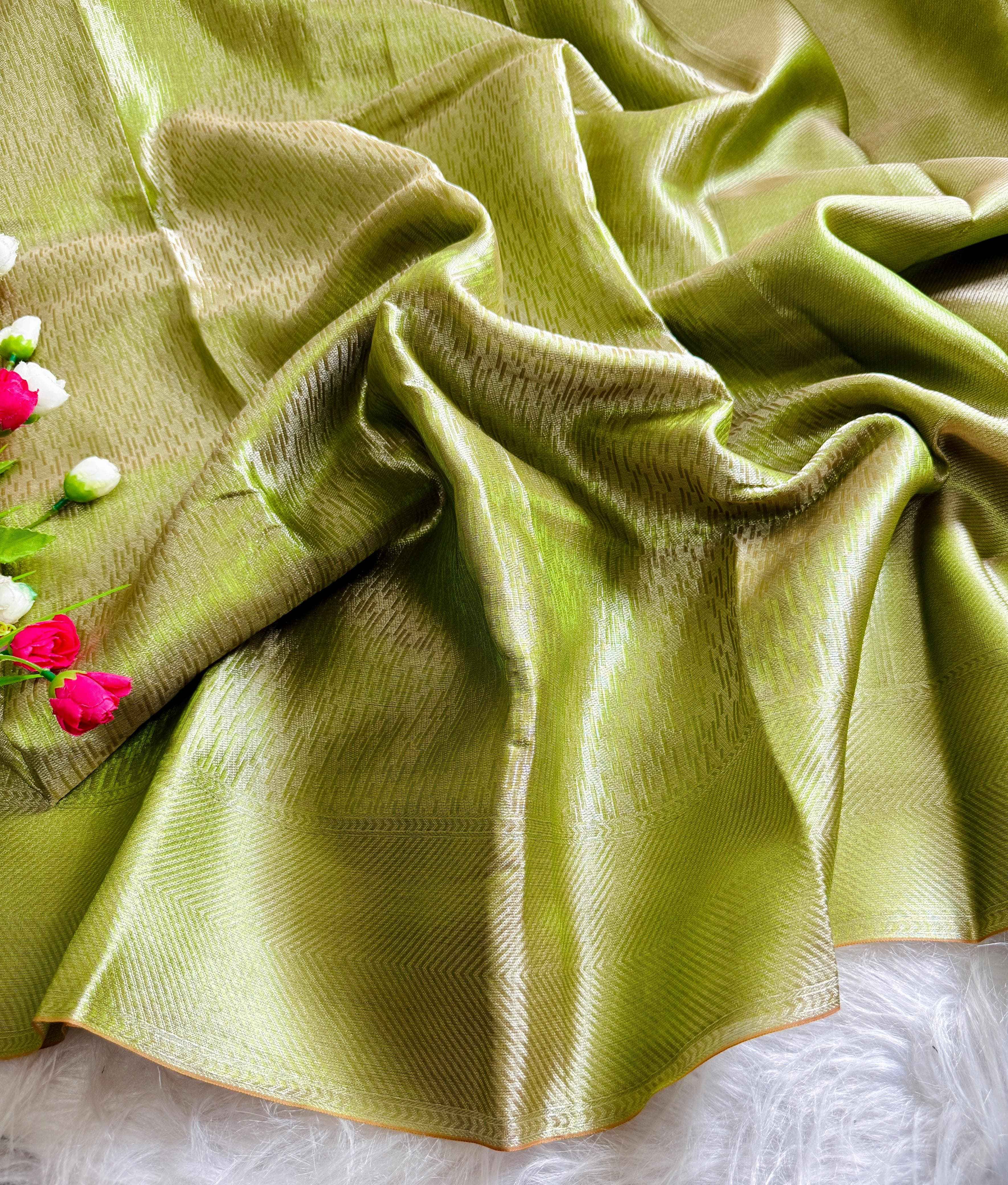 BANARASI HANDLOOM TISSUE SILK SAREE AT WHOLESALE PRICE