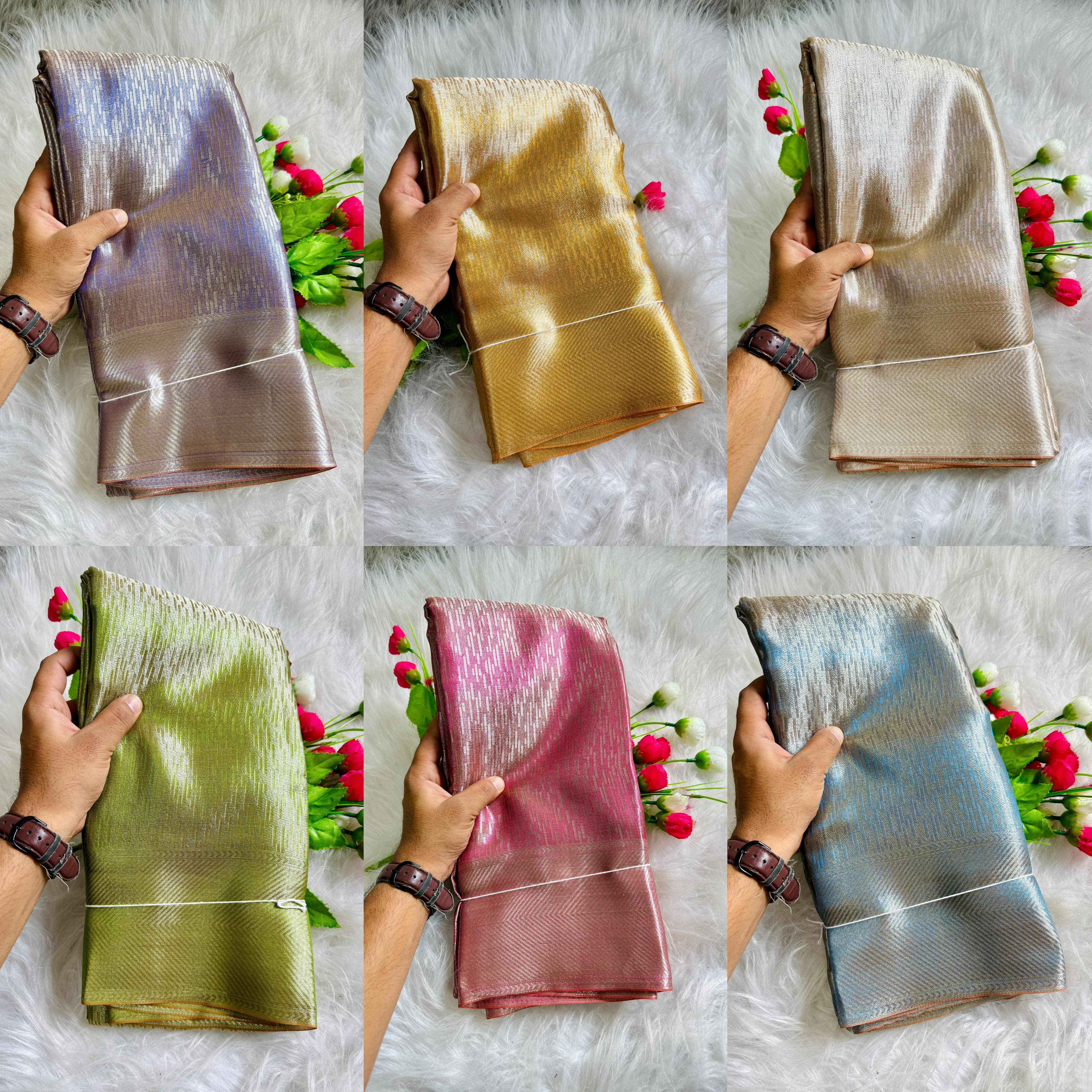 BANARASI HANDLOOM TISSUE SILK SAREE AT WHOLESALE PRICE