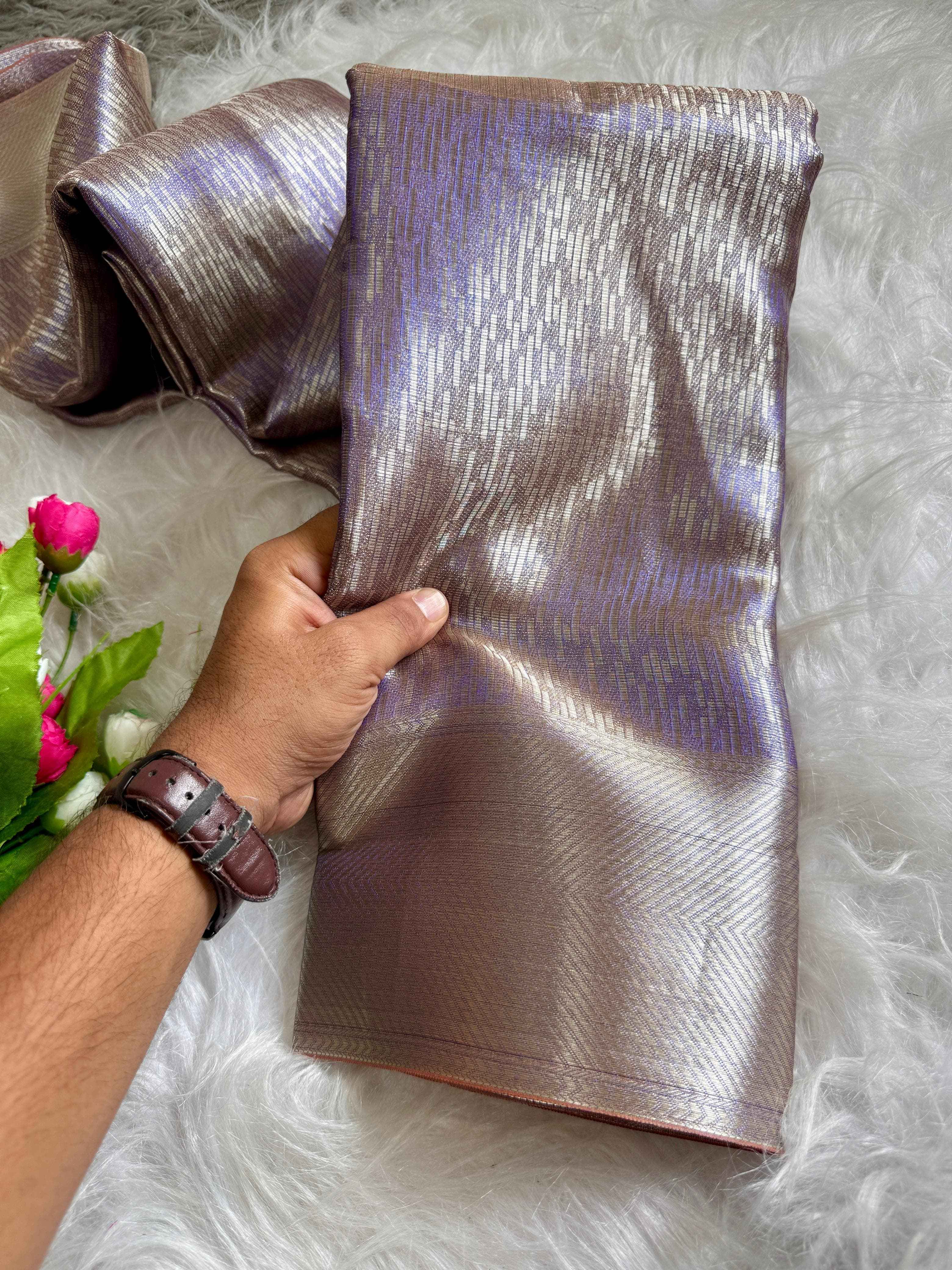 BANARASI HANDLOOM TISSUE SILK SAREE AT WHOLESALE PRICE