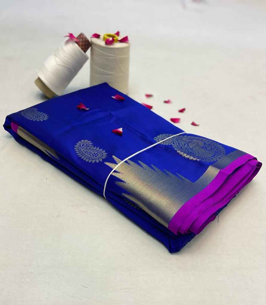 BANARASI SILK GOLD ZARI WEAVING WITH BIG BORDER SAREE AT WHOLESALE PRICE