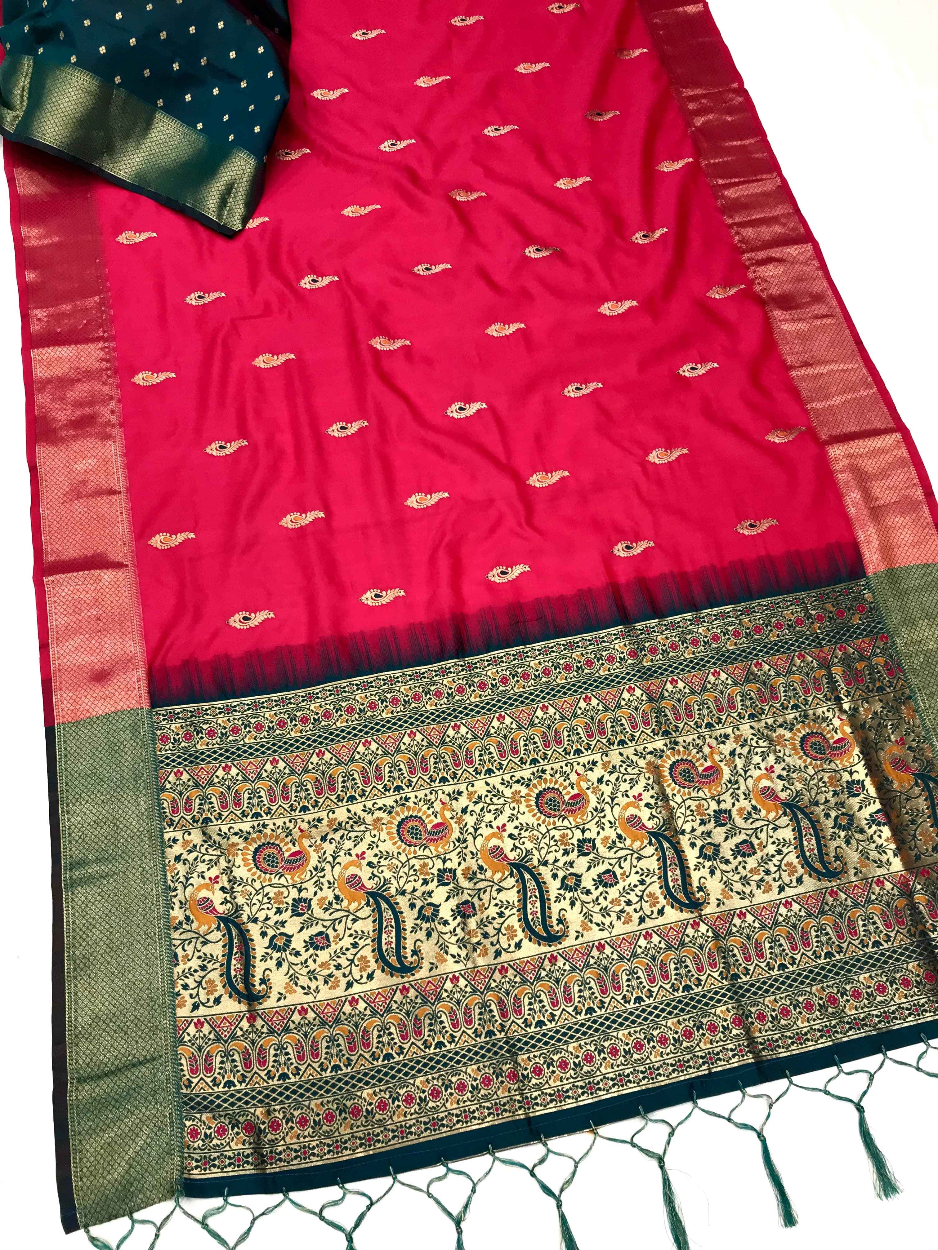 BANARASI SOFT SILK JEQURD WEAVING WORK SAREE AT WHOLESALE PRICE