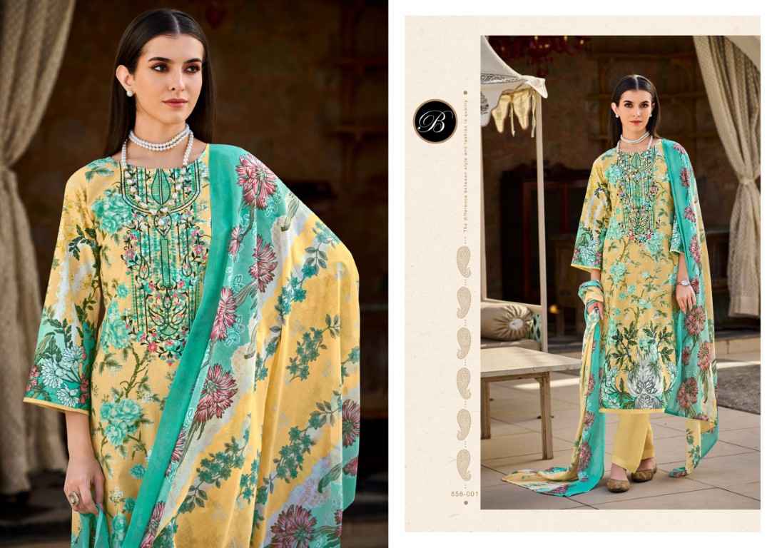 BELLIZA NAIRA VOL 110 PURE COTTON EMBROIDERY DRESS MATERIAL AT WHOLESALE PRICE