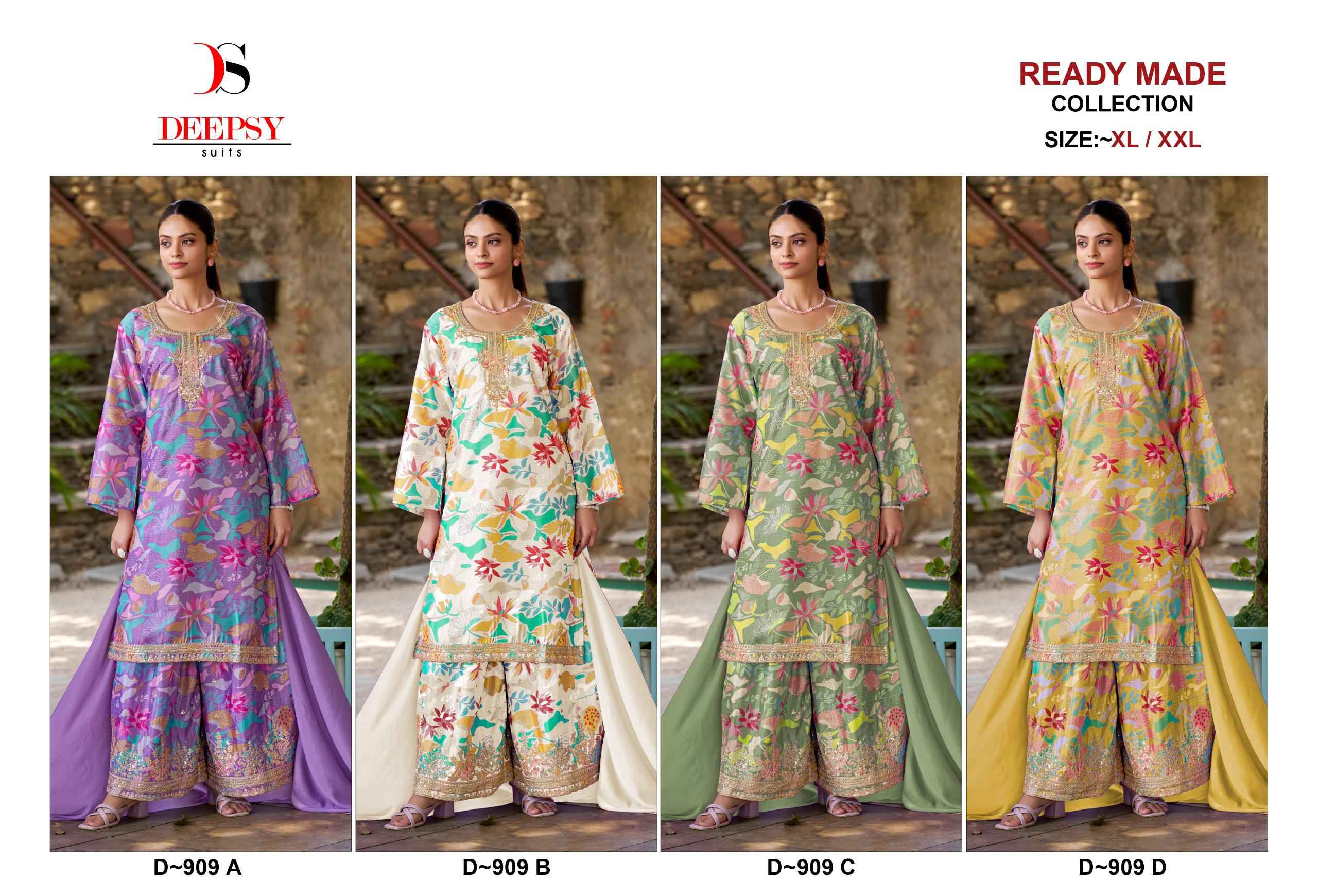 DEEPSY D NO 909 DESIGNER READY TO WEAR COLLCETION AT WHOLESALE PRICE