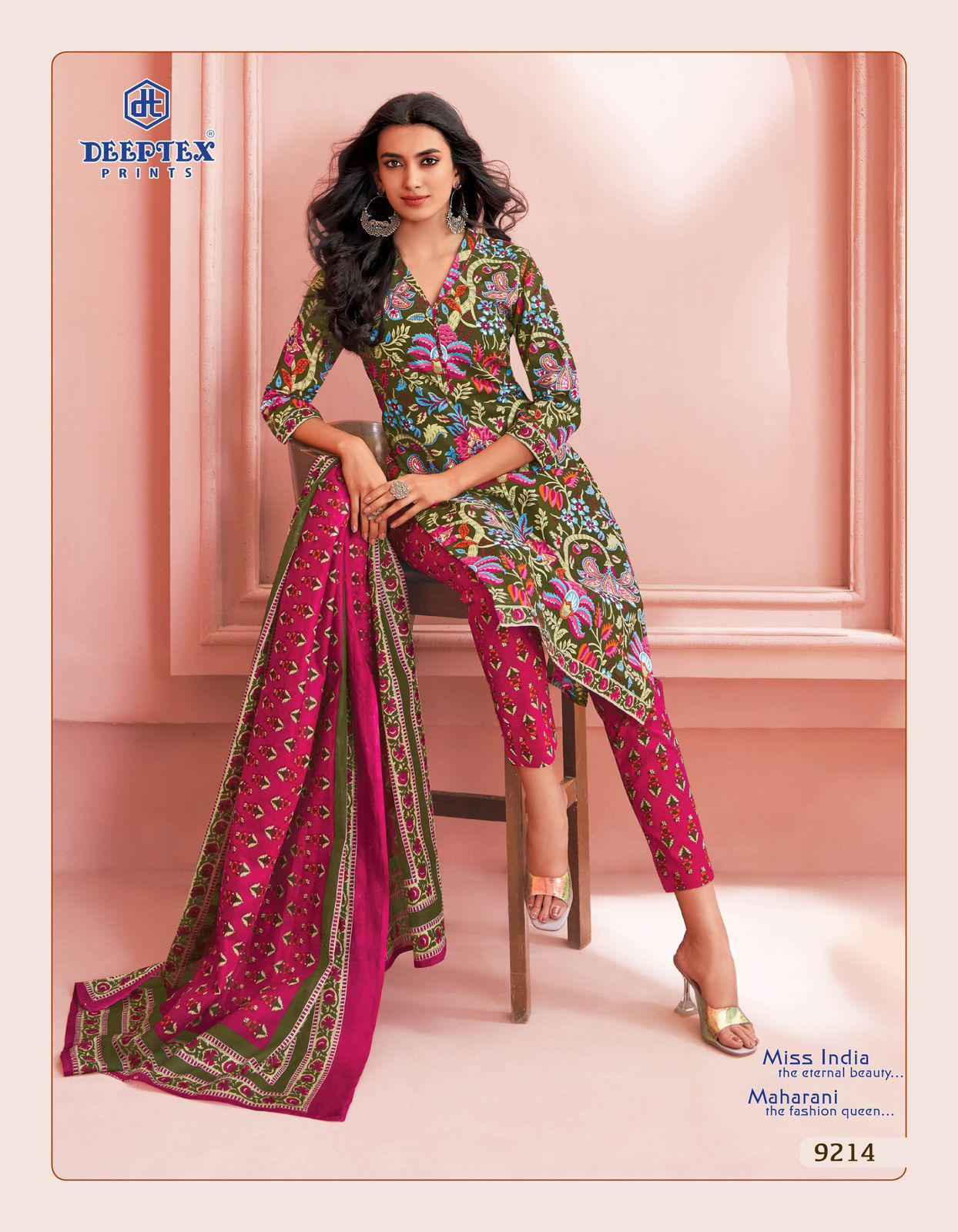 DEEPTEX MISS INDIA VOL-92 PURE COTTON DRESS MATERIAL AT WHOLESALE PRICE