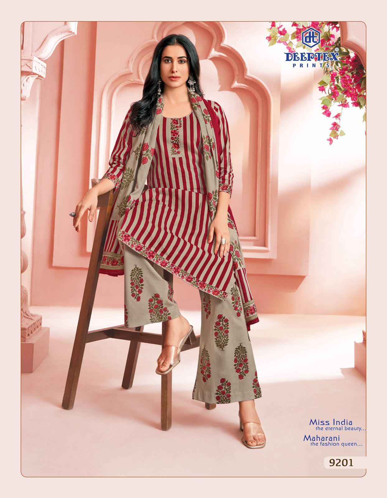 DEEPTEX MISS INDIA VOL-92 PURE COTTON DRESS MATERIAL AT WHOLESALE PRICE