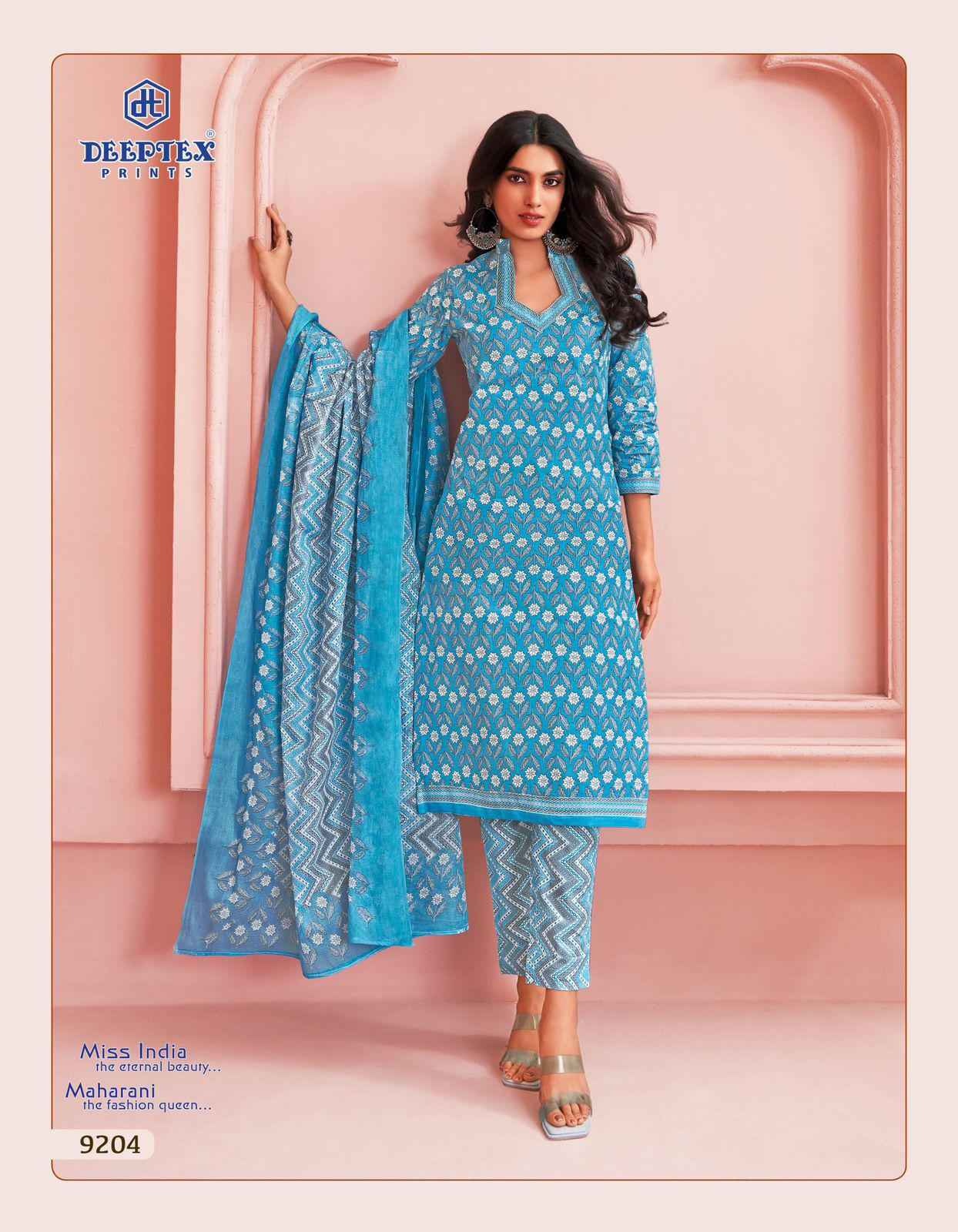 DEEPTEX MISS INDIA VOL-92 PURE COTTON DRESS MATERIAL AT WHOLESALE PRICE