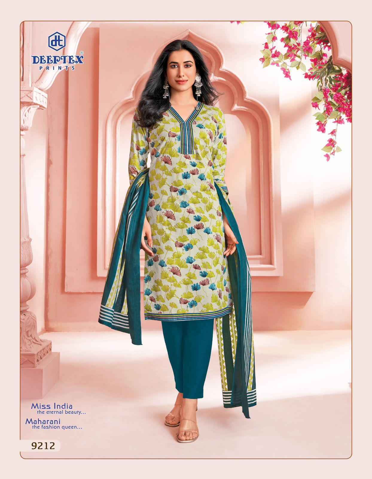 DEEPTEX MISS INDIA VOL-92 PURE COTTON DRESS MATERIAL AT WHOLESALE PRICE