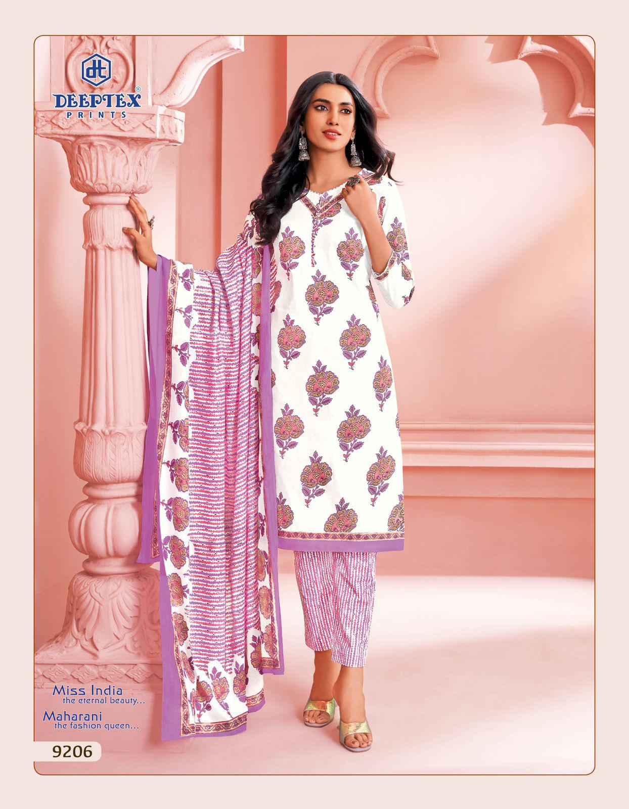 DEEPTEX MISS INDIA VOL-92 PURE COTTON DRESS MATERIAL AT WHOLESALE PRICE