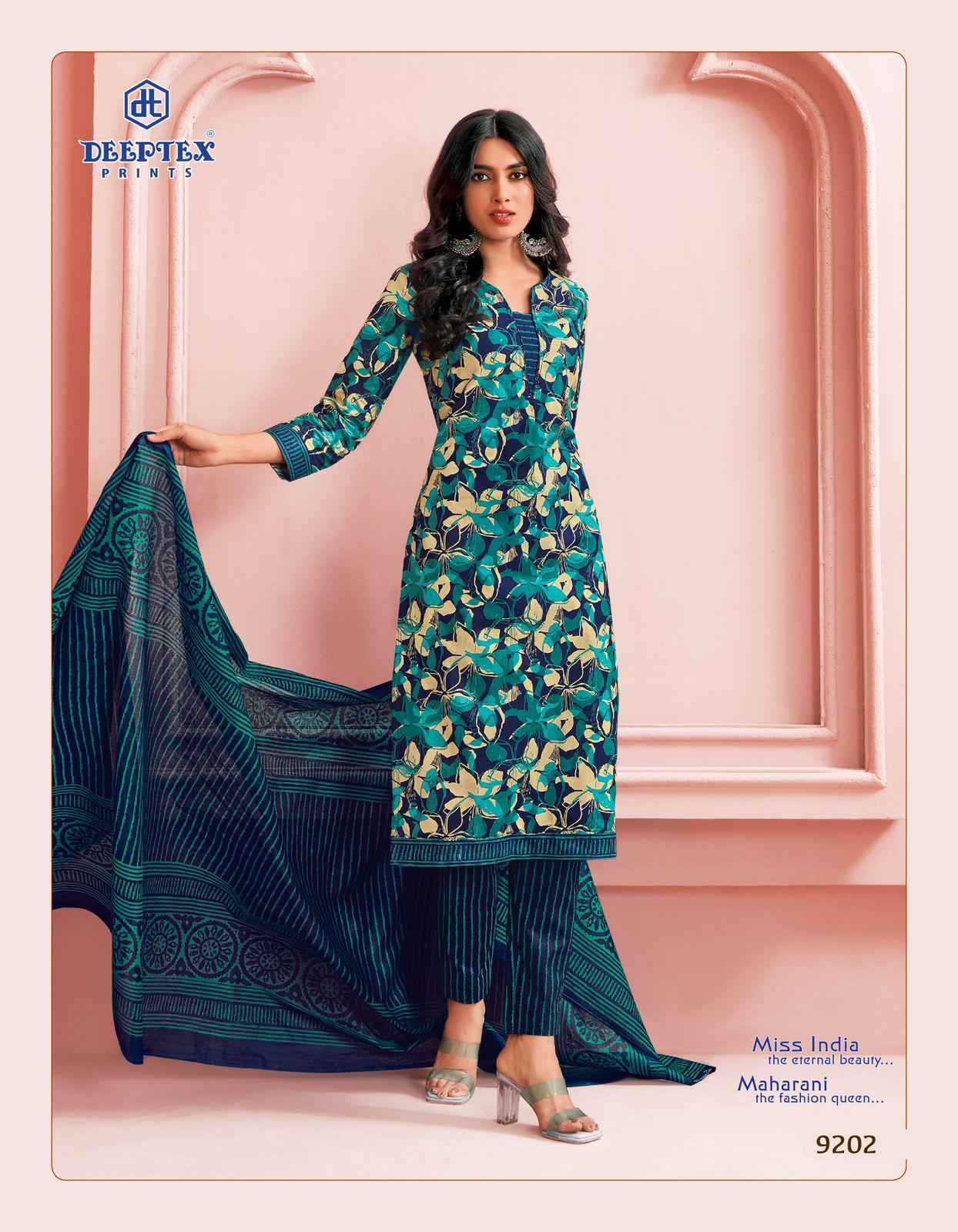 DEEPTEX MISS INDIA VOL-92 PURE COTTON DRESS MATERIAL AT WHOLESALE PRICE