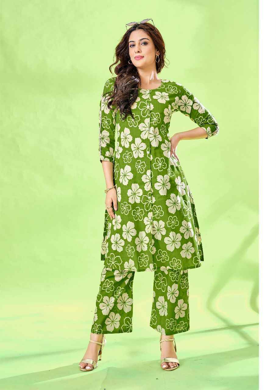 DL A-LINE VOL-1 HEAVY MAL COTTON PRINTED KURTI WITH PLAZZO AT WHOLESALE PRICE