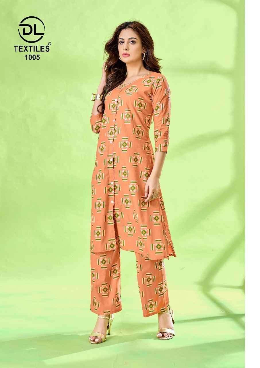 DL A-LINE VOL-1 HEAVY MAL COTTON PRINTED KURTI WITH PLAZZO AT WHOLESALE PRICE