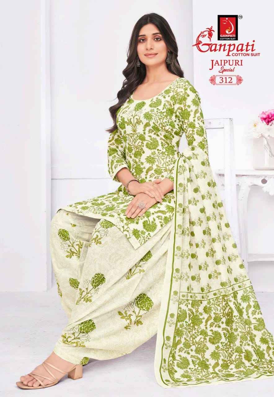 GANPATI JAIPURI SPECIAL PATIYALA VOL-15 HEAVY COTTON PRINTED DRESS MATERIAL AT WHOLESALE PRICE