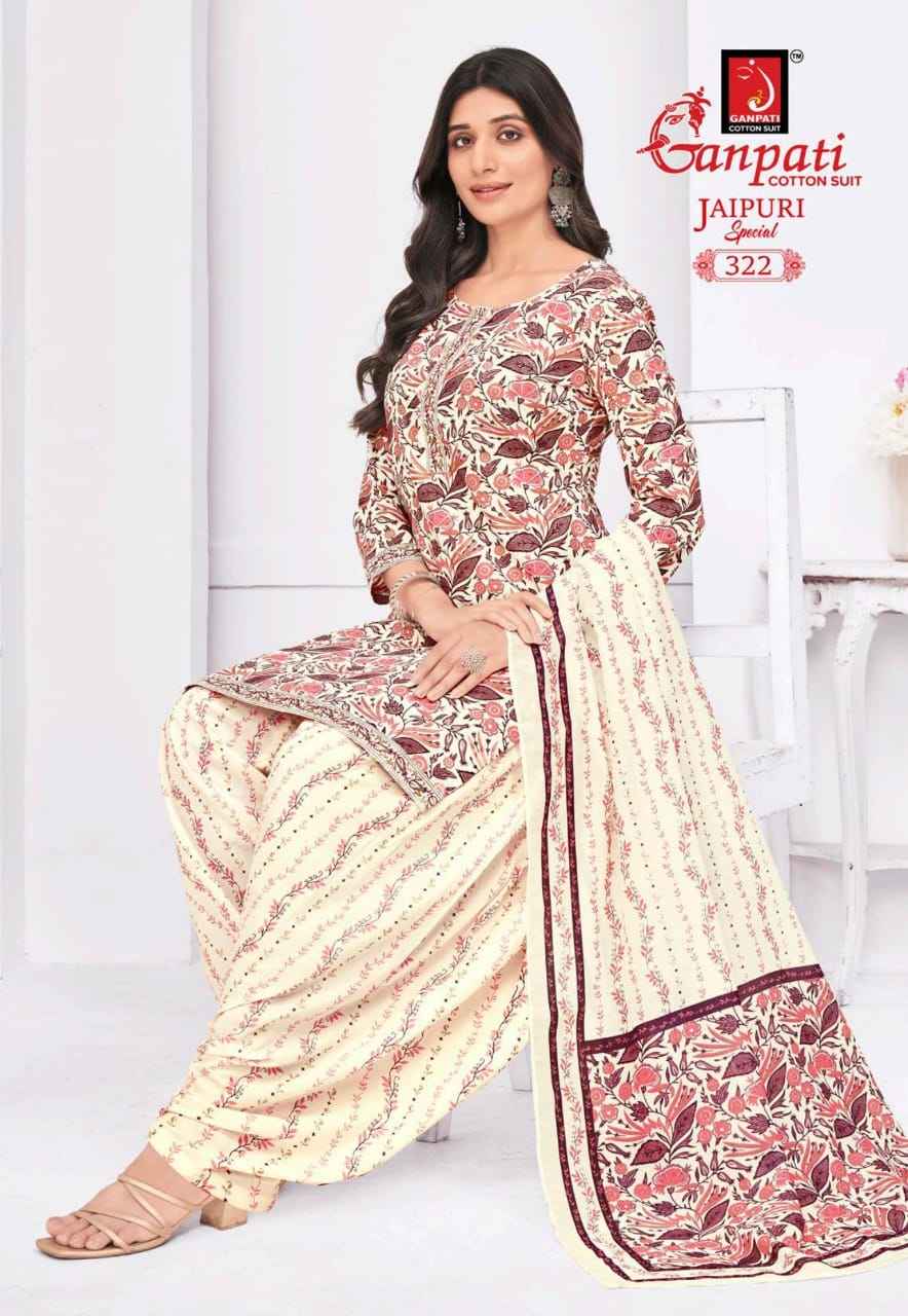 GANPATI JAIPURI SPECIAL PATIYALA VOL-15 HEAVY COTTON PRINTED DRESS MATERIAL AT WHOLESALE PRICE